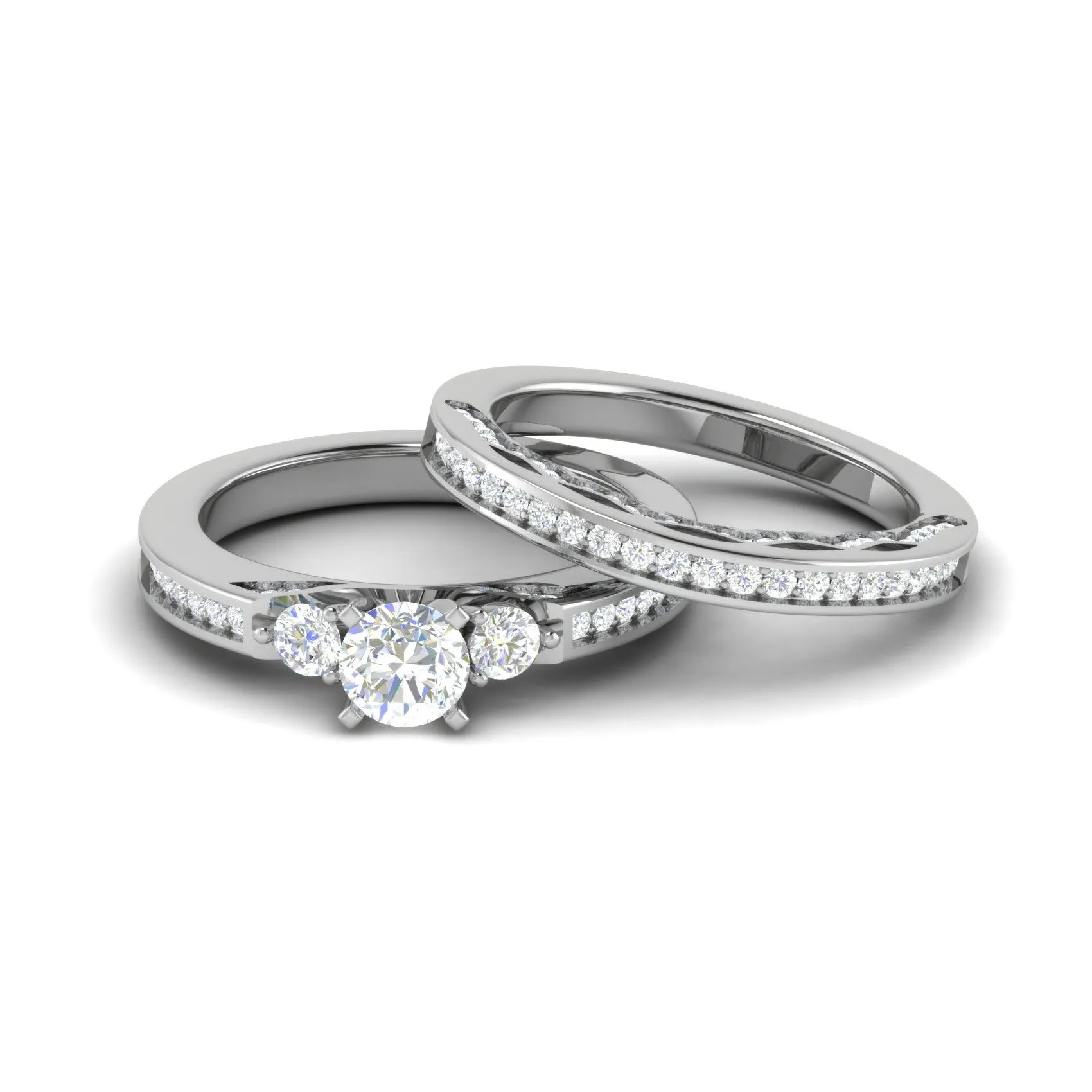 0.20 cts Solitaire Diamond Split Shank Platinum Ring JL PT RV RD 154