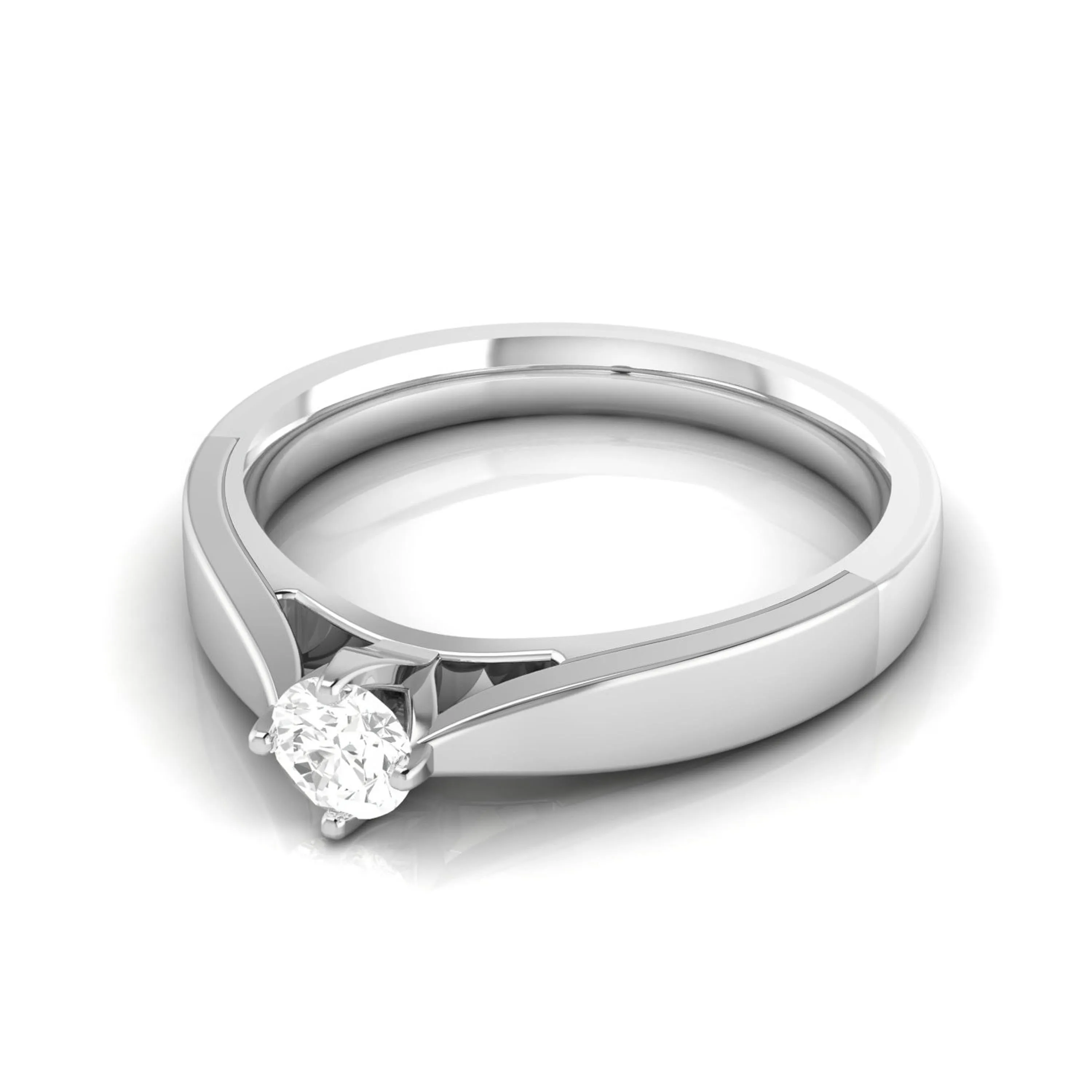 0.20cts Solitaire Platinum Engagement Ring for Women JL PT R-54