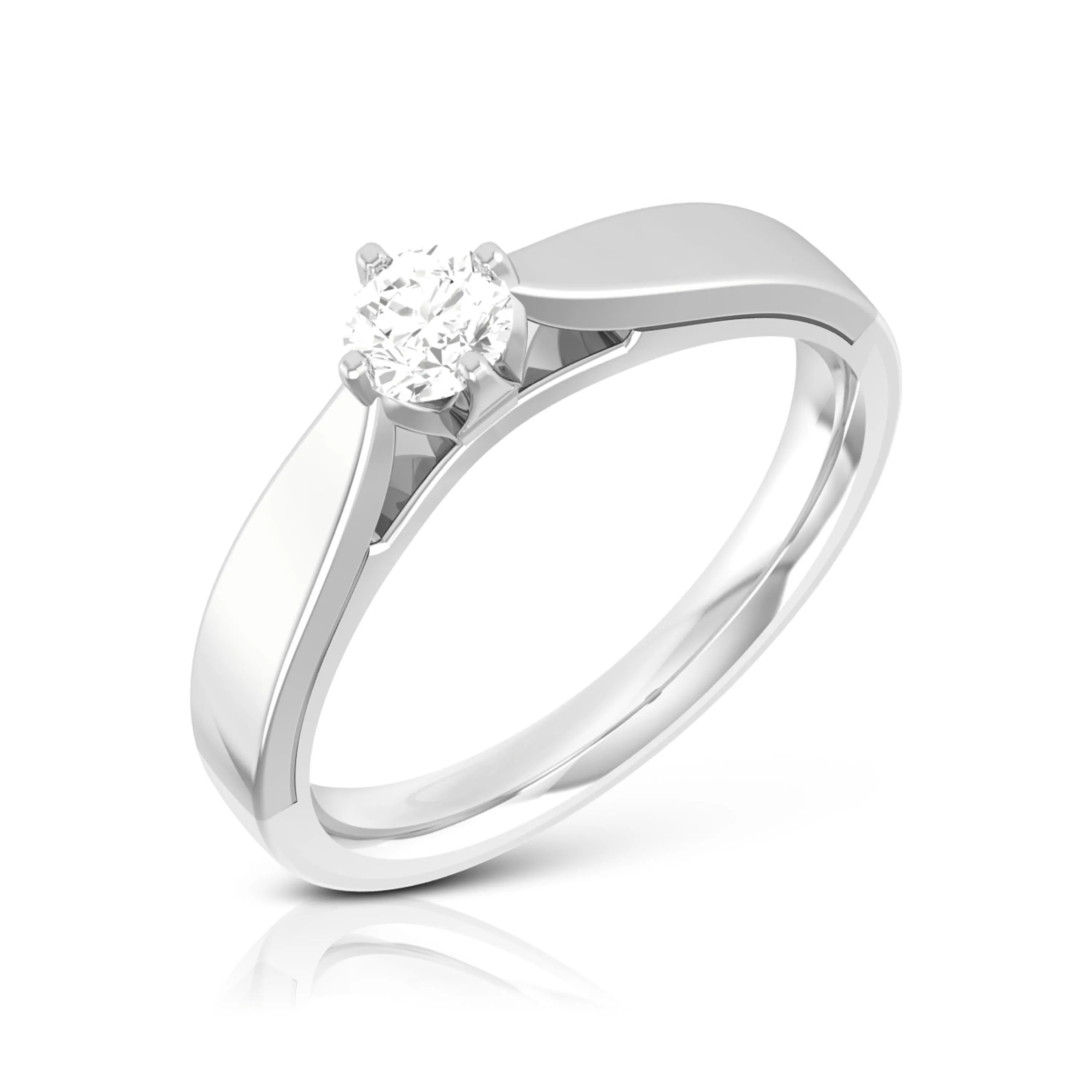0.20cts Solitaire Platinum Engagement Ring for Women JL PT R-54