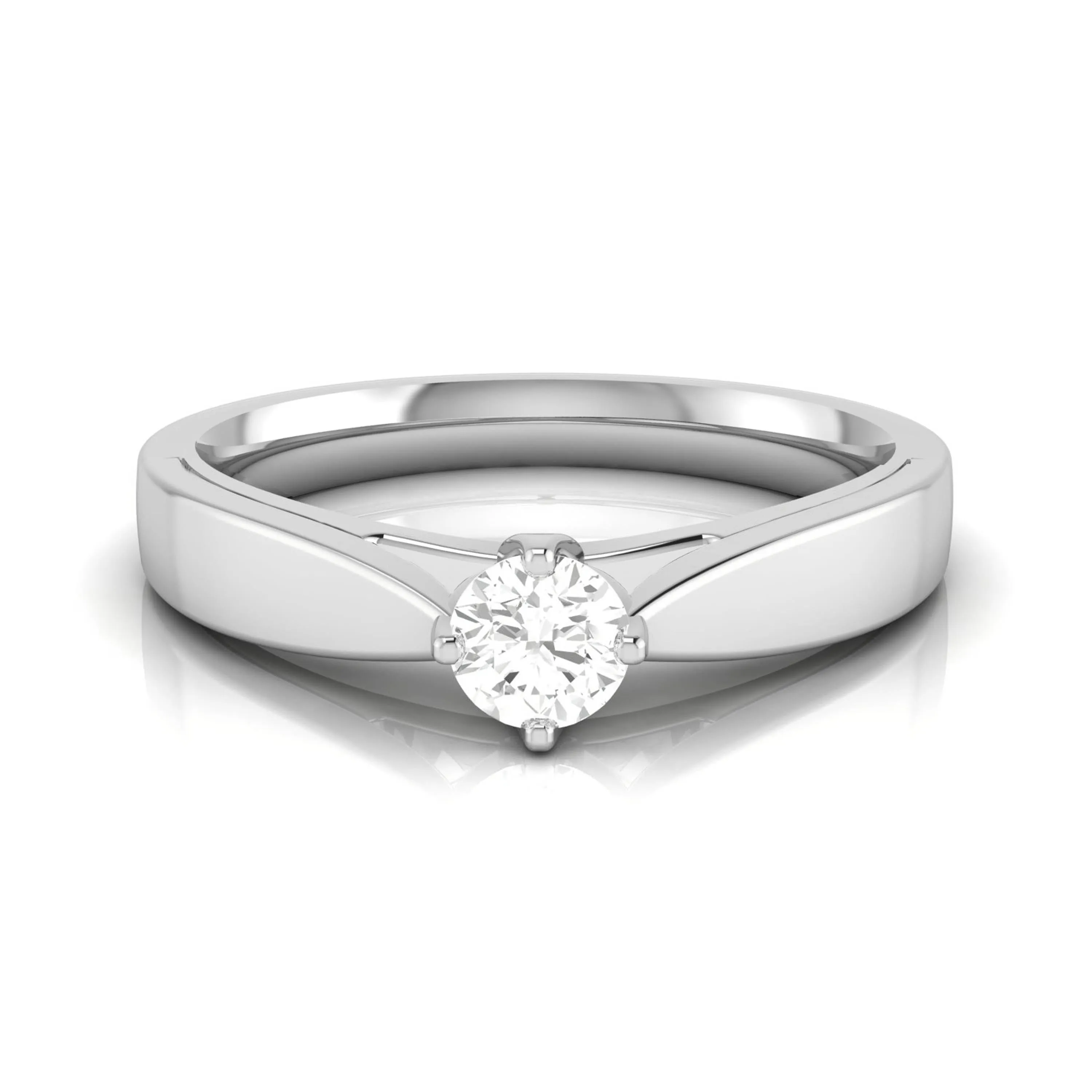 0.20cts Solitaire Platinum Engagement Ring for Women JL PT R-54