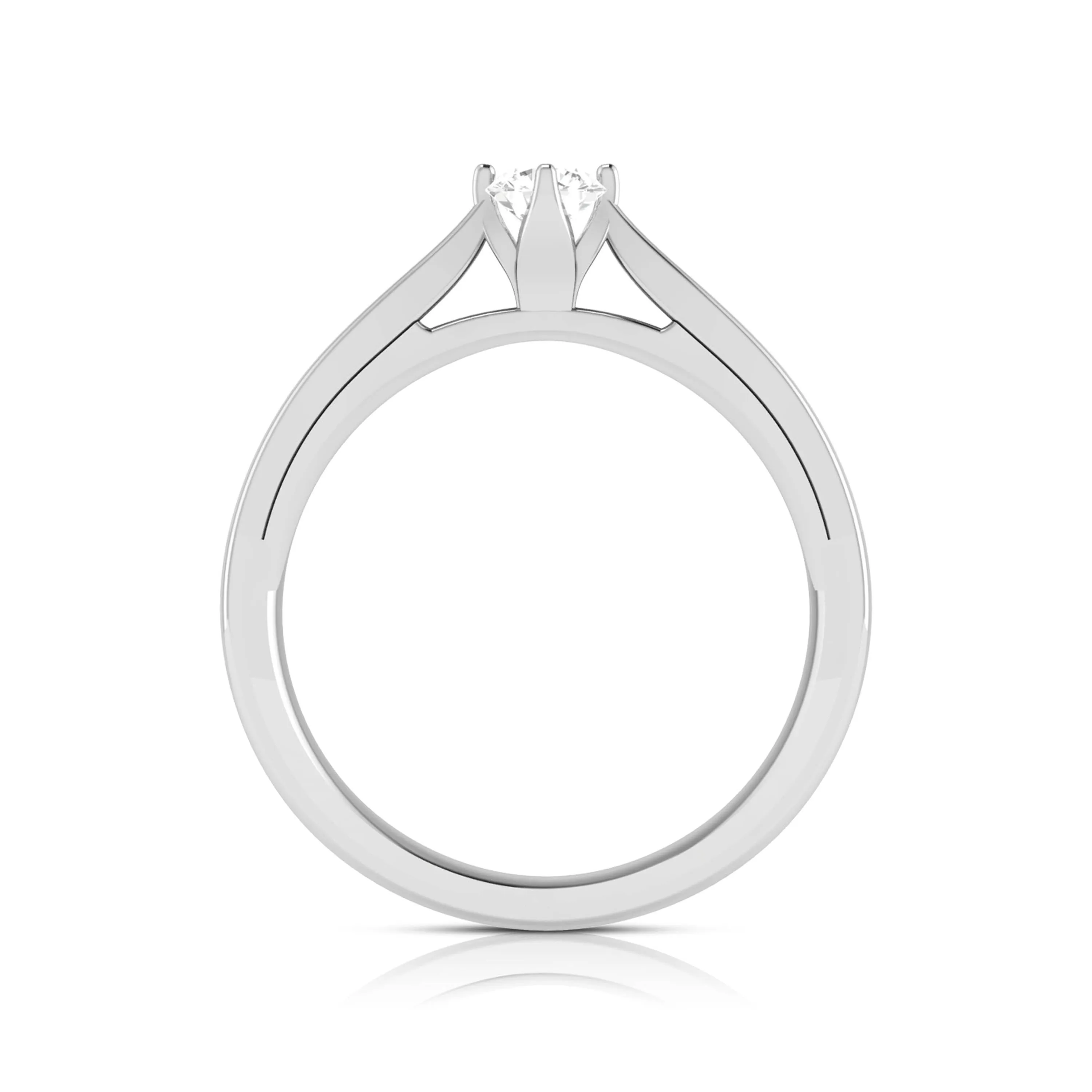 0.20cts Solitaire Platinum Engagement Ring for Women JL PT R-54