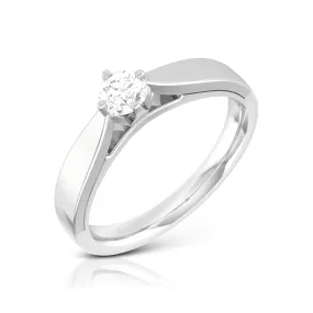 0.20cts Solitaire Platinum Engagement Ring for Women JL PT R-54