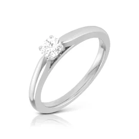 0.20cts. Solitaire Platinum Engagement Ring for Women JL PT R-56