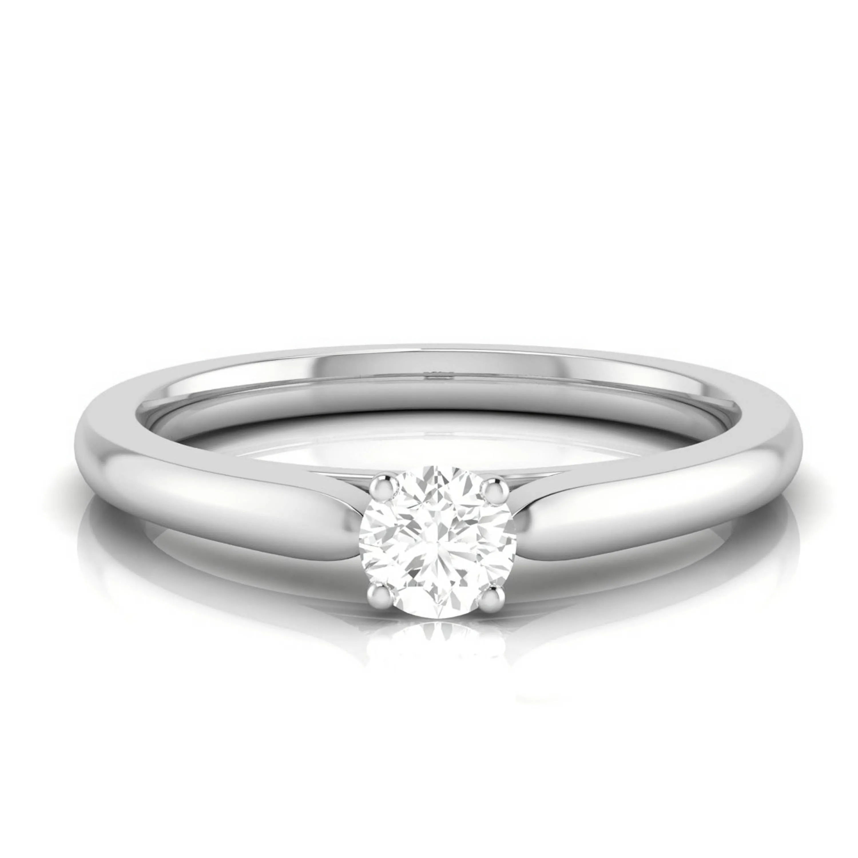 0.20cts. Solitaire Platinum Engagement Ring for Women JL PT R-56