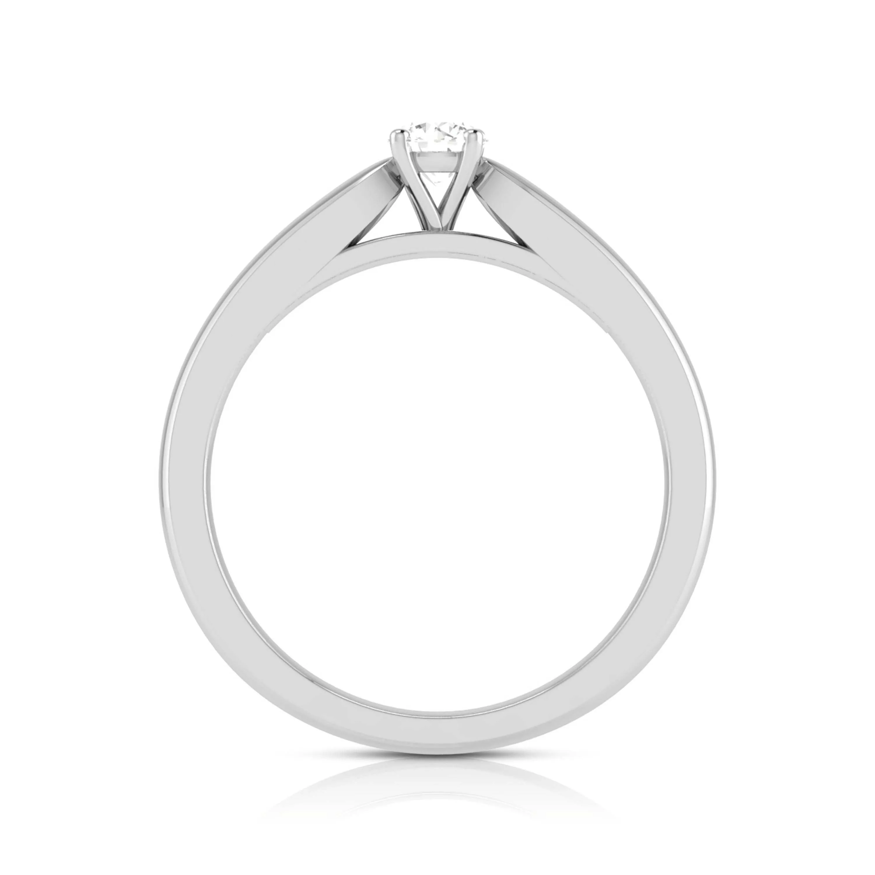 0.20cts. Solitaire Platinum Engagement Ring for Women JL PT R-56