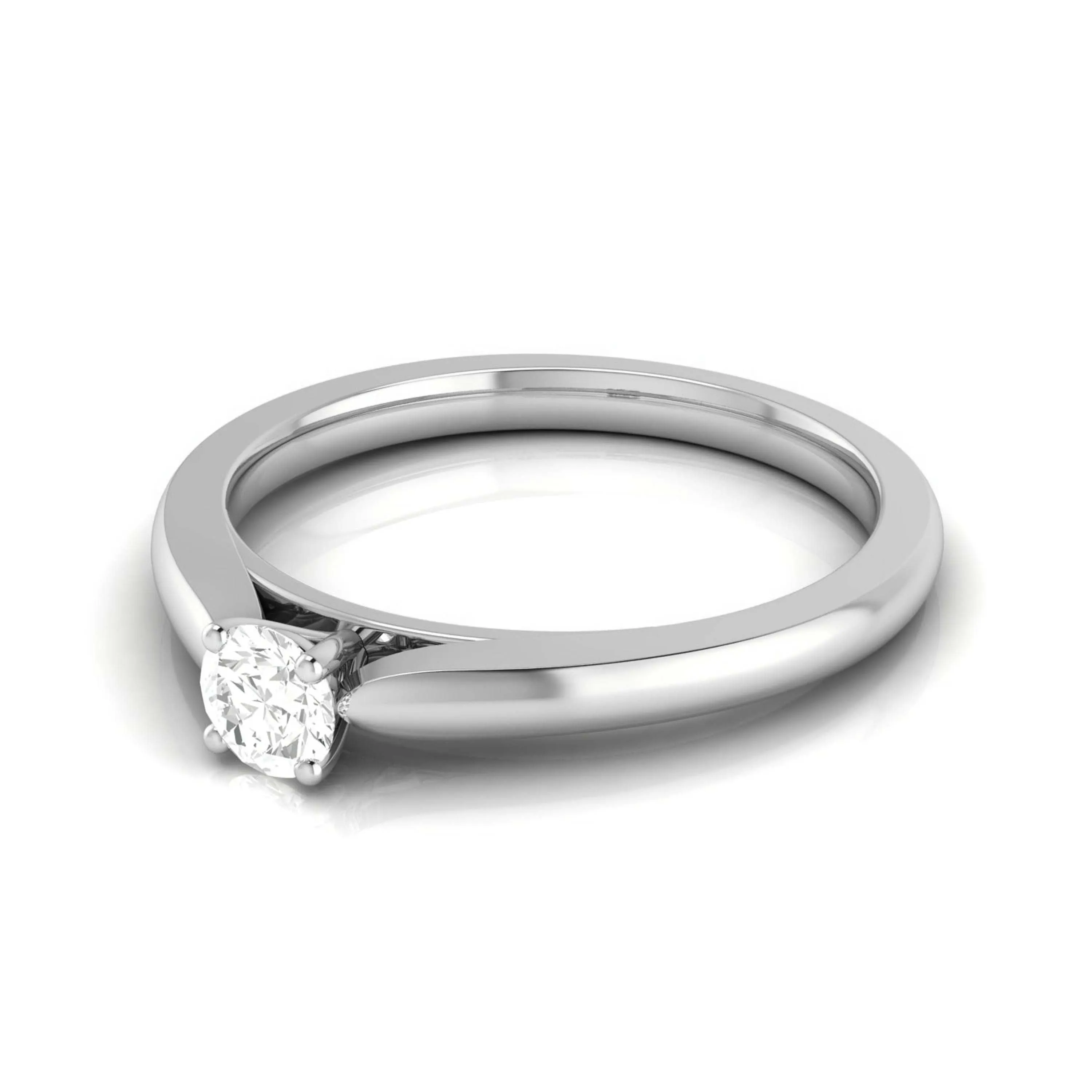 0.20cts. Solitaire Platinum Engagement Ring for Women JL PT R-56