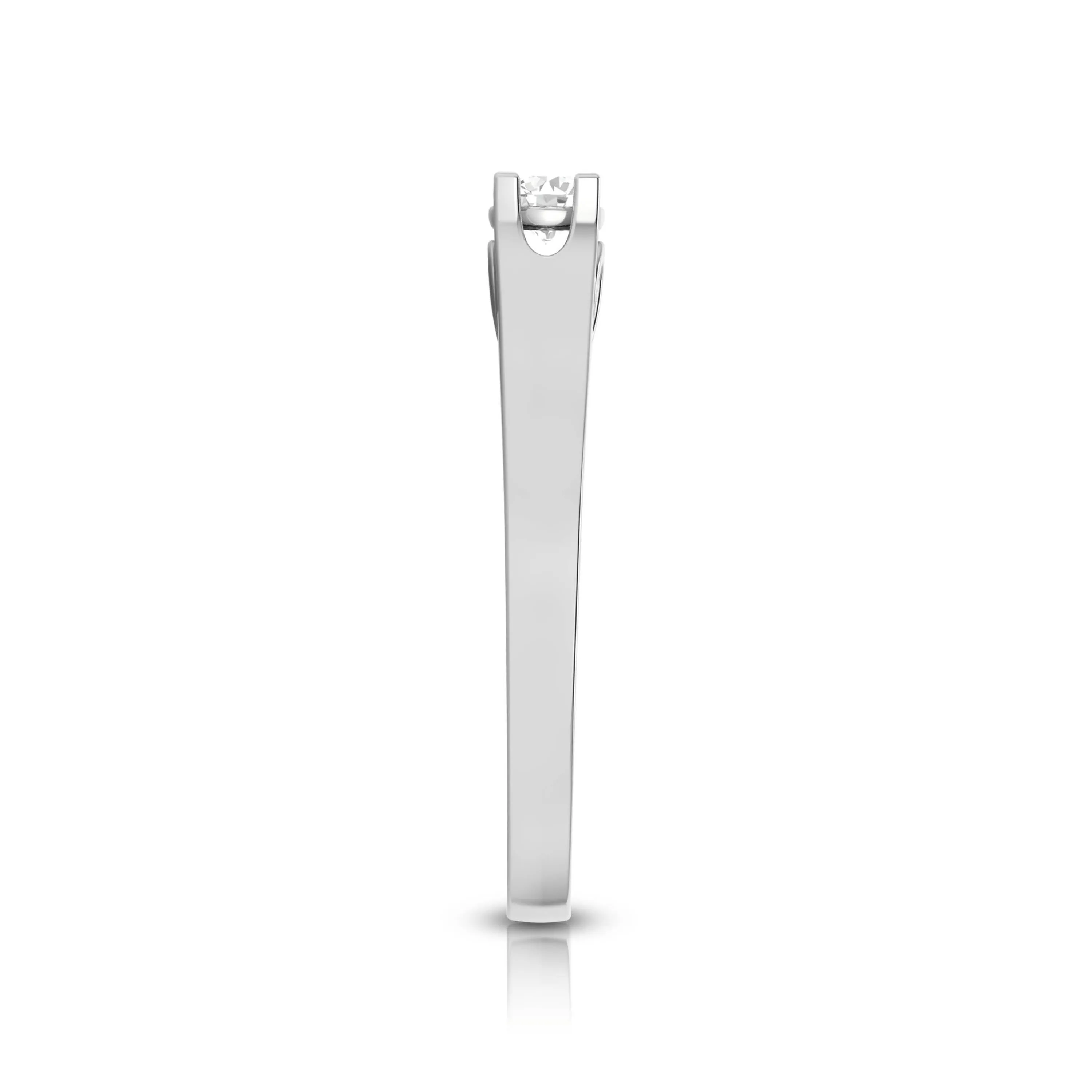 0.20cts. Solitaire Platinum Engagement Ring for Women JL PT R-57