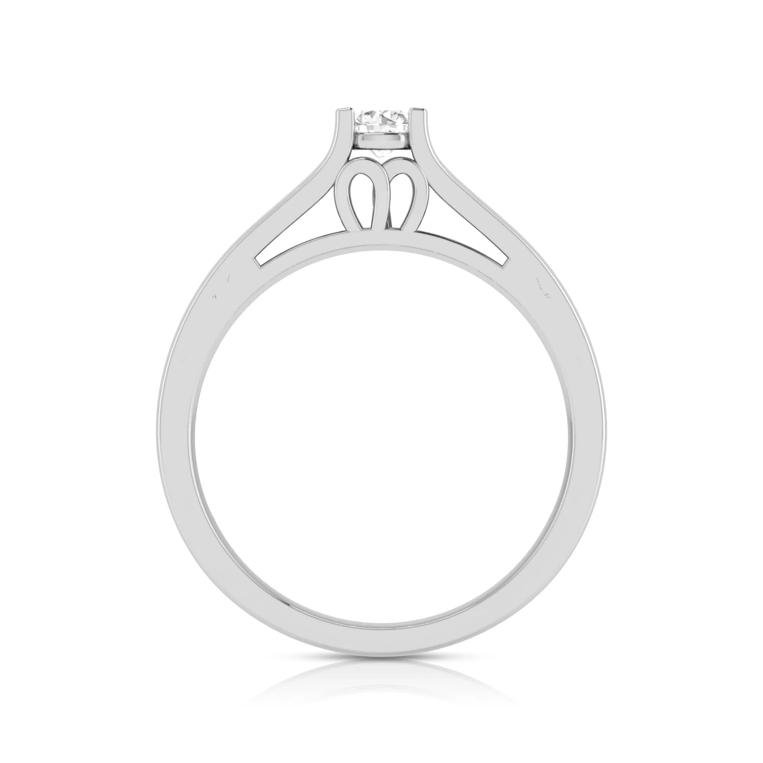 0.20cts. Solitaire Platinum Engagement Ring for Women JL PT R-57