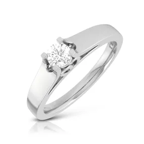 0.20cts. Solitaire Platinum Engagement Ring for Women JL PT R-57