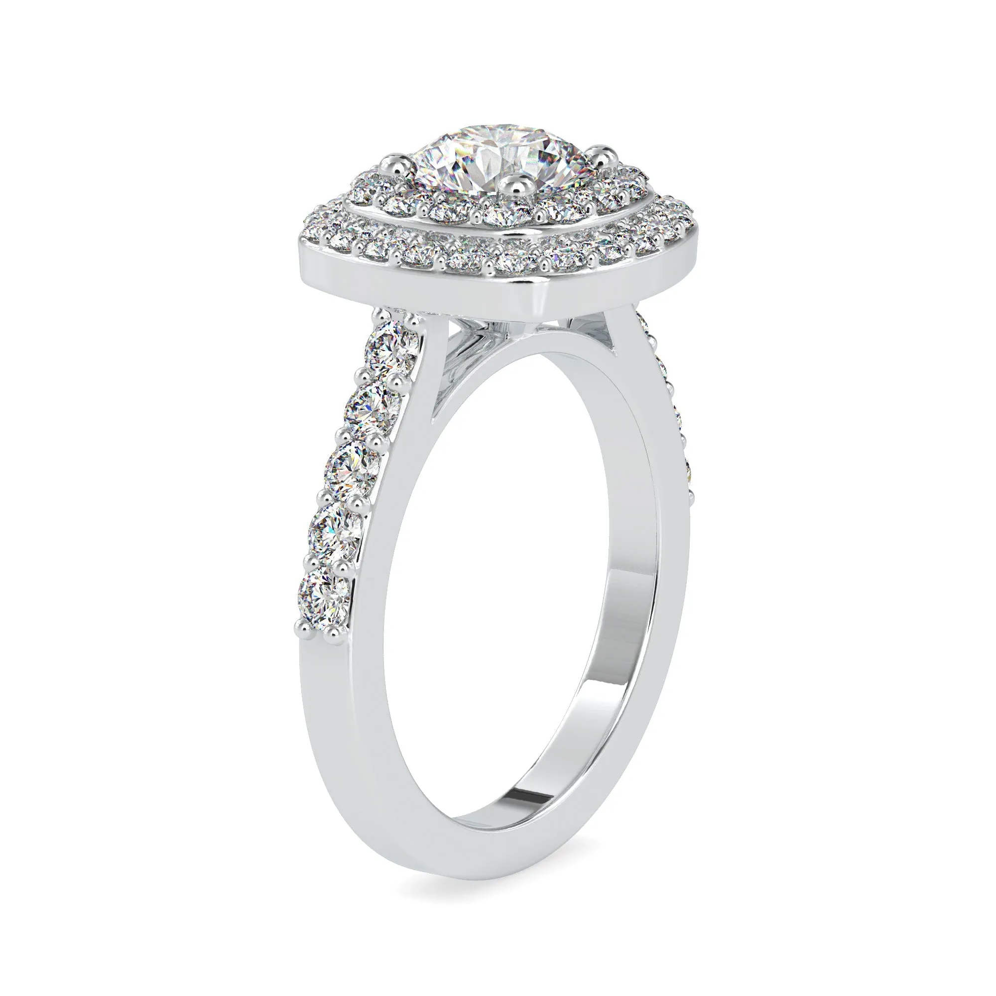 0.30cts. Solitaire Platinum Diamond Engagement Ring JL PT 0197-A