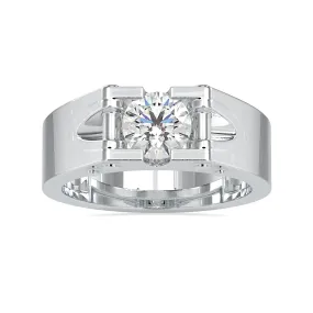 0.30cts. Solitaire Platinum Engagement Ring for Men JL PT 0195-A
