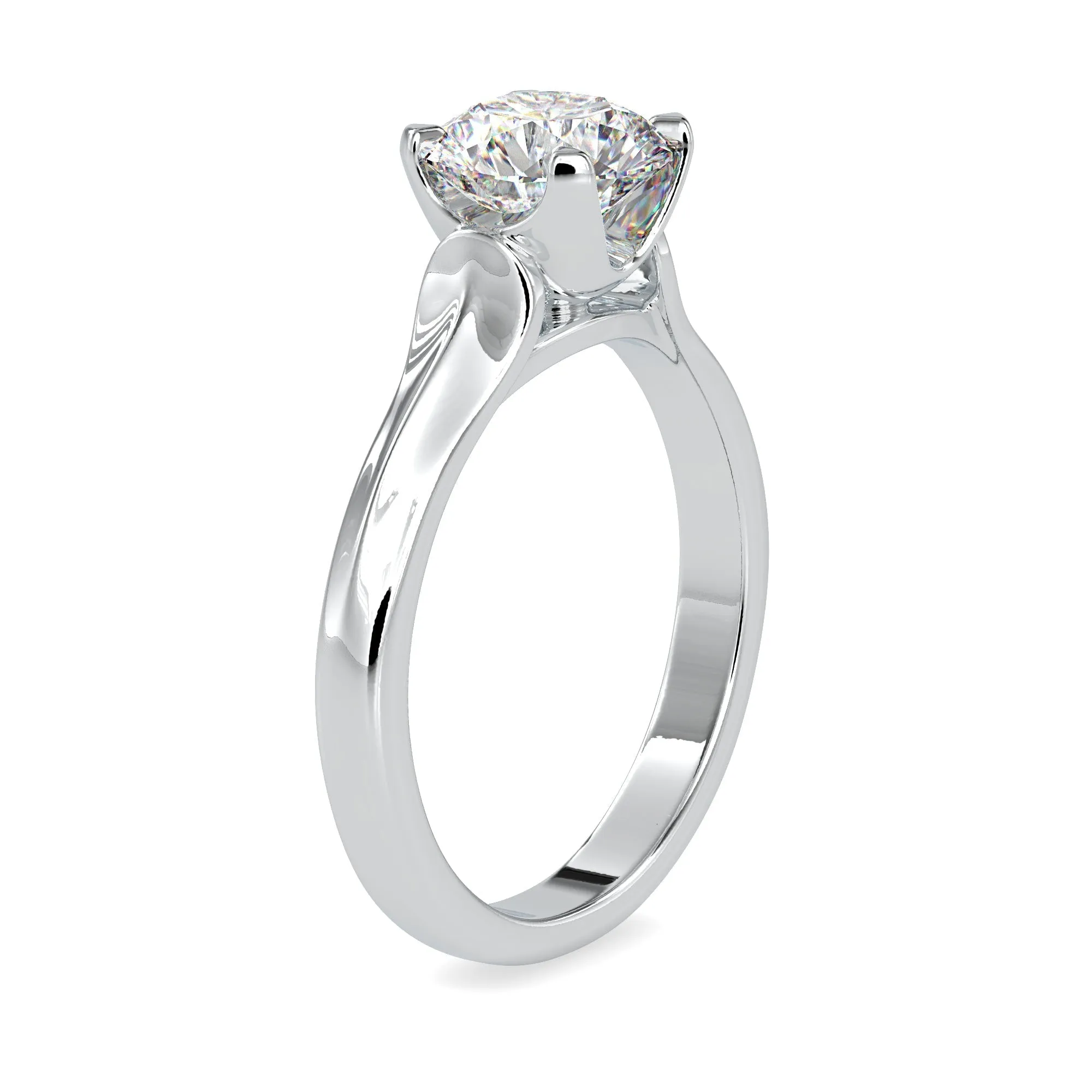 0.30cts. Solitaire Platinum Engagement Ring JL PT 0133-B