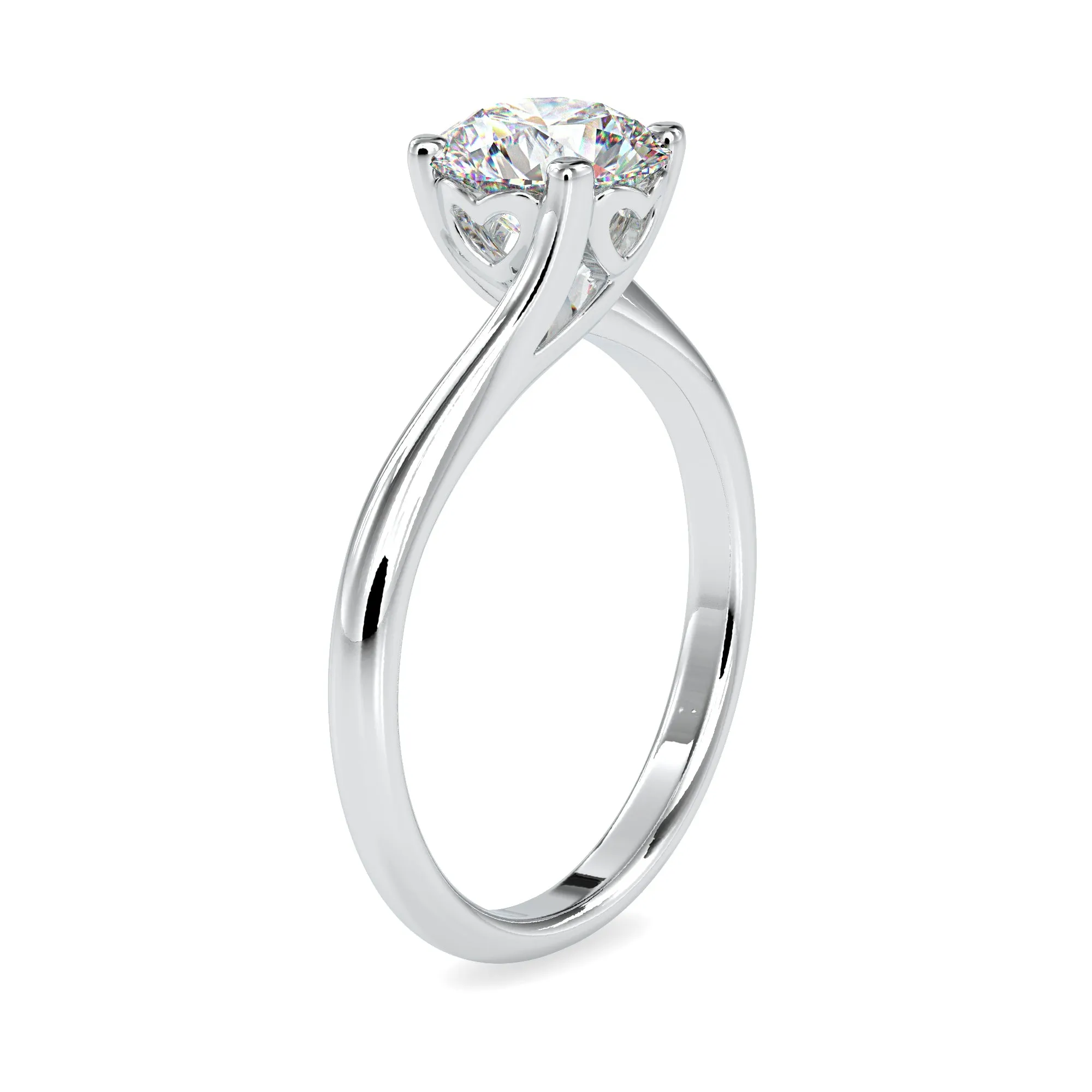 0.50cts. Solitaire Platinum Engagement Ring JL PT 0127