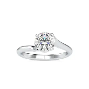 0.50cts. Solitaire Platinum Engagement Ring JL PT 0127