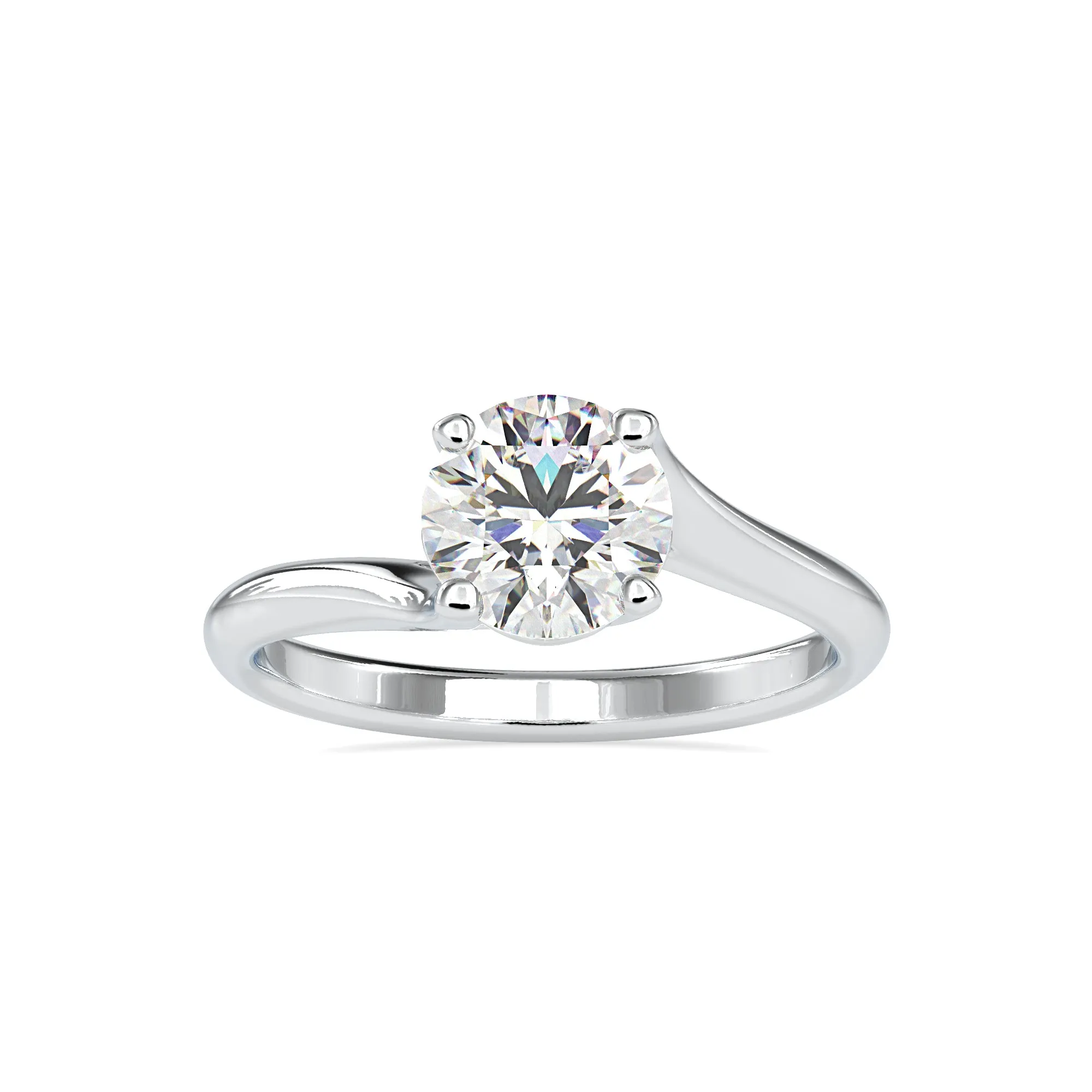0.50cts. Solitaire Platinum Engagement Ring JL PT 0127