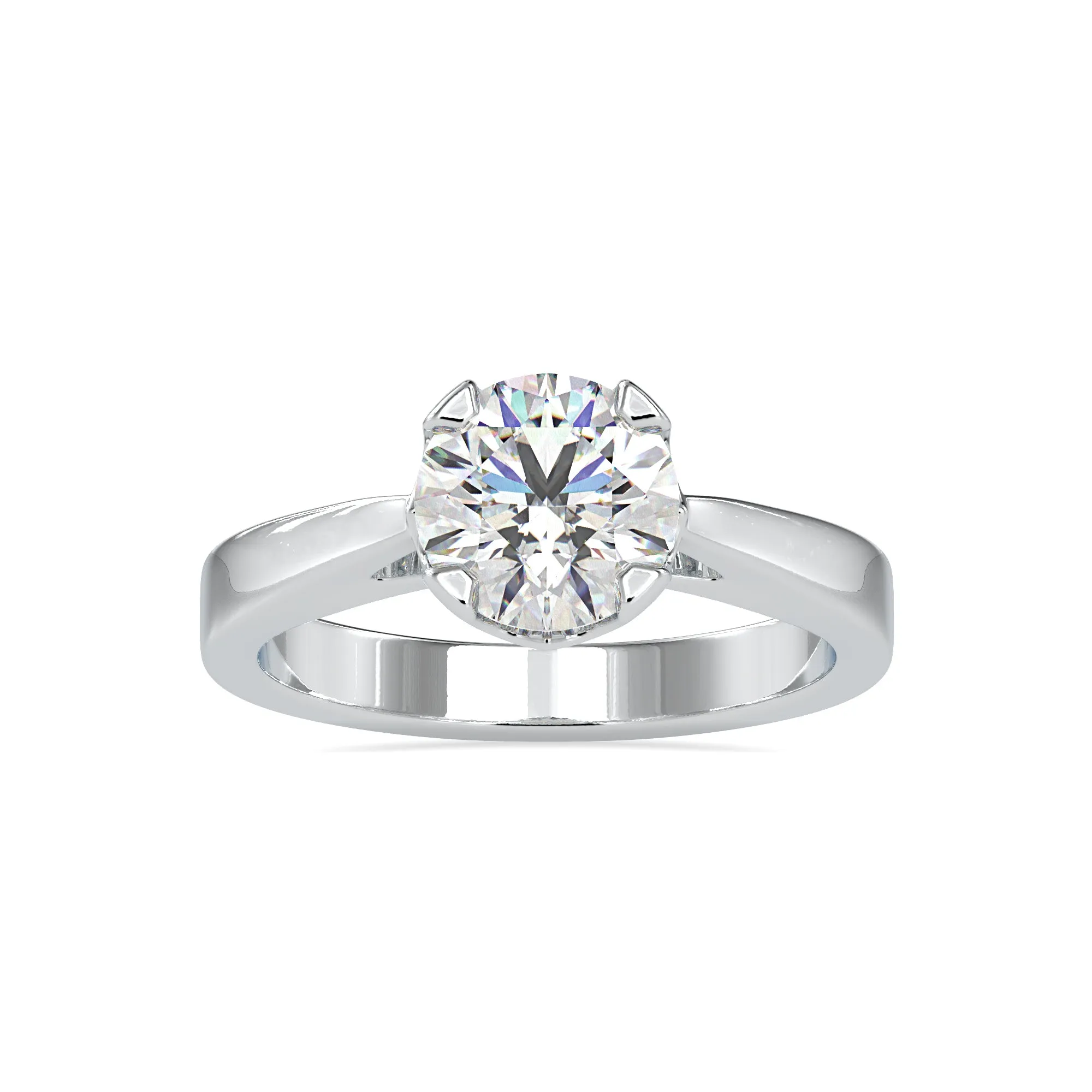 0.50cts. Solitaire Platinum Engagement Ring JL PT 0138