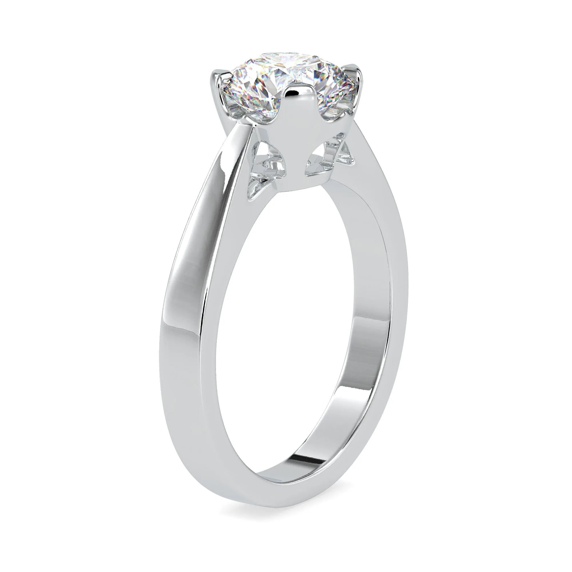 0.50cts. Solitaire Platinum Engagement Ring JL PT 0138