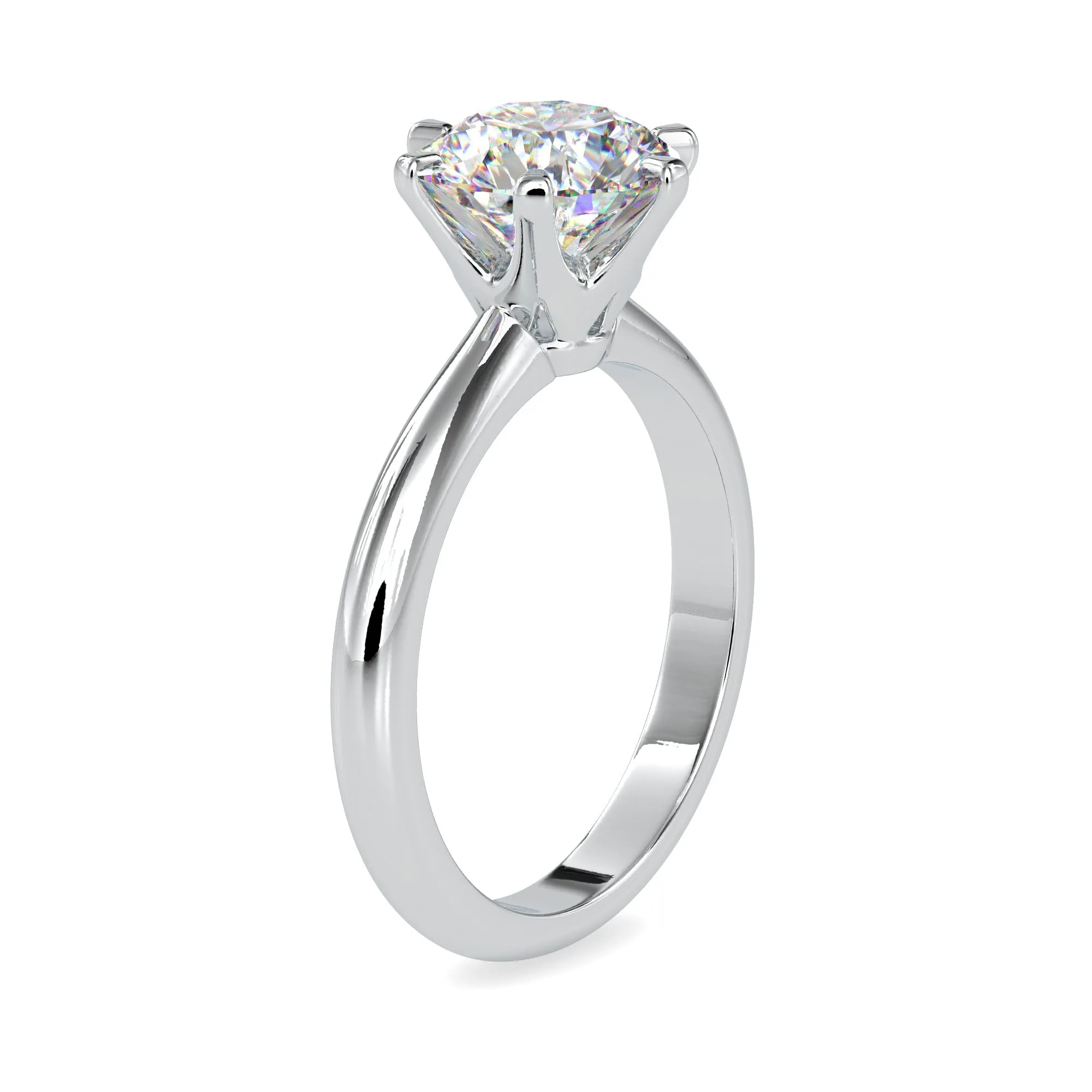 0.50cts. Solitaire Platinum Engagement Ring JL PT 0174-A