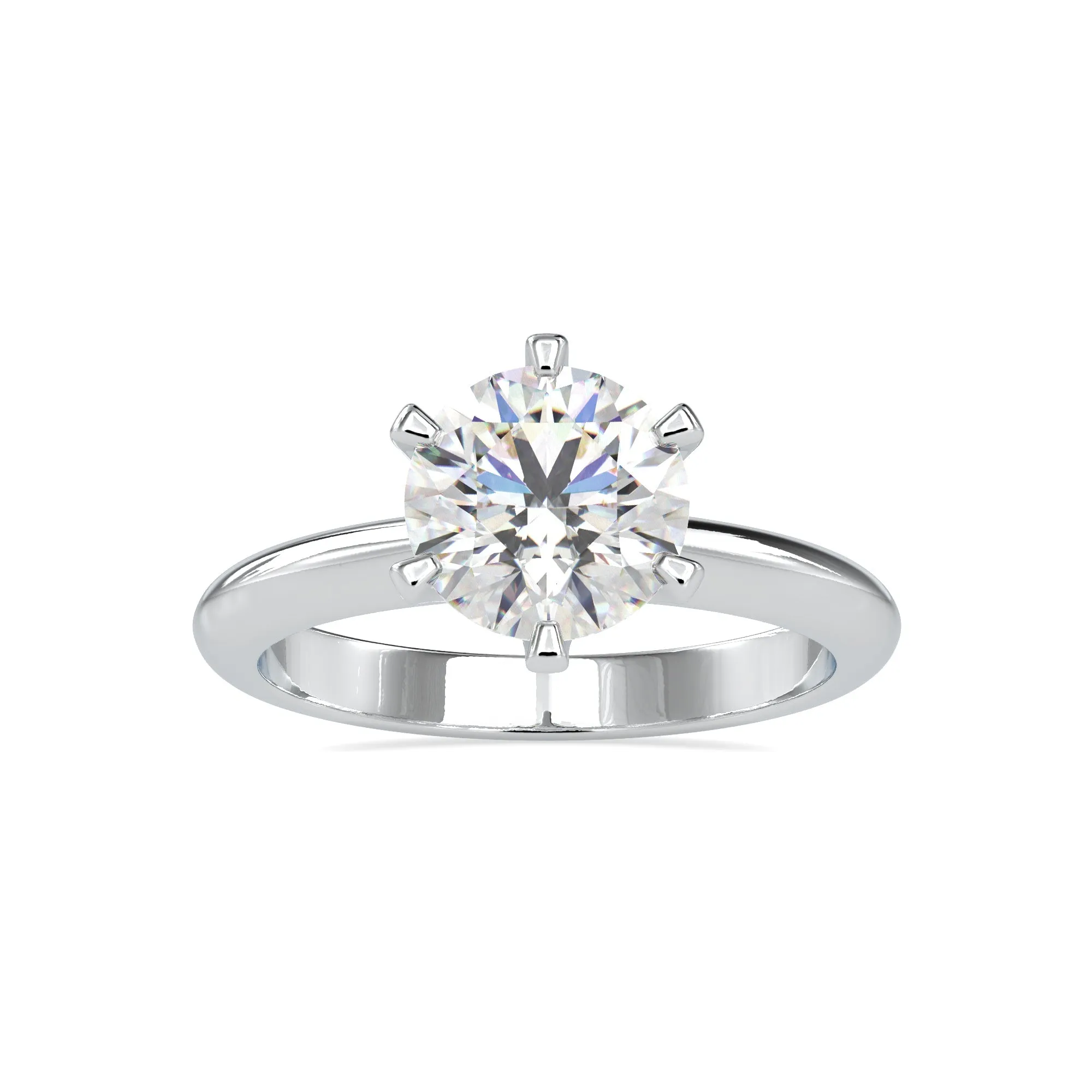 0.50cts. Solitaire Platinum Engagement Ring JL PT 0174-A