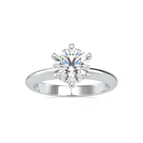 0.50cts. Solitaire Platinum Engagement Ring JL PT 0174-A