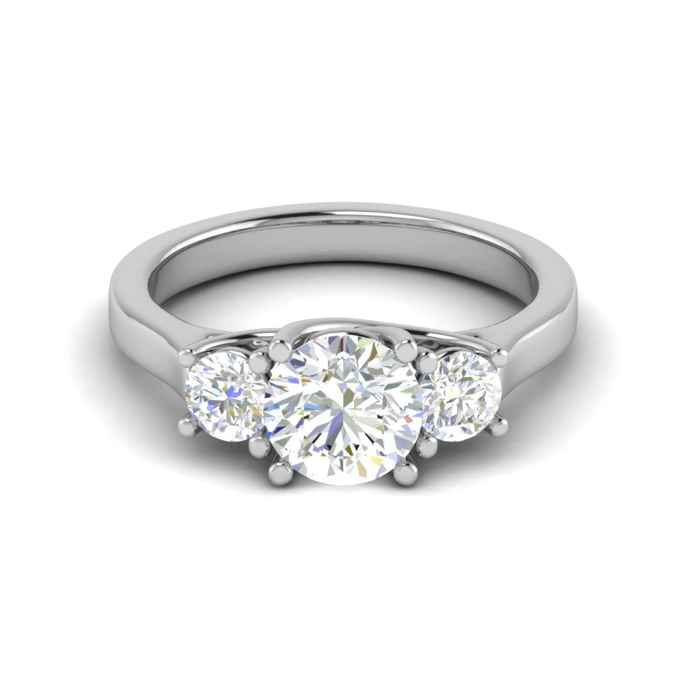 0.70cts Platinum Solitaire Diamond Ring JL PT R3 RD 105