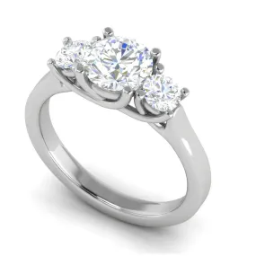 0.70cts Platinum Solitaire Diamond Ring JL PT R3 RD 105