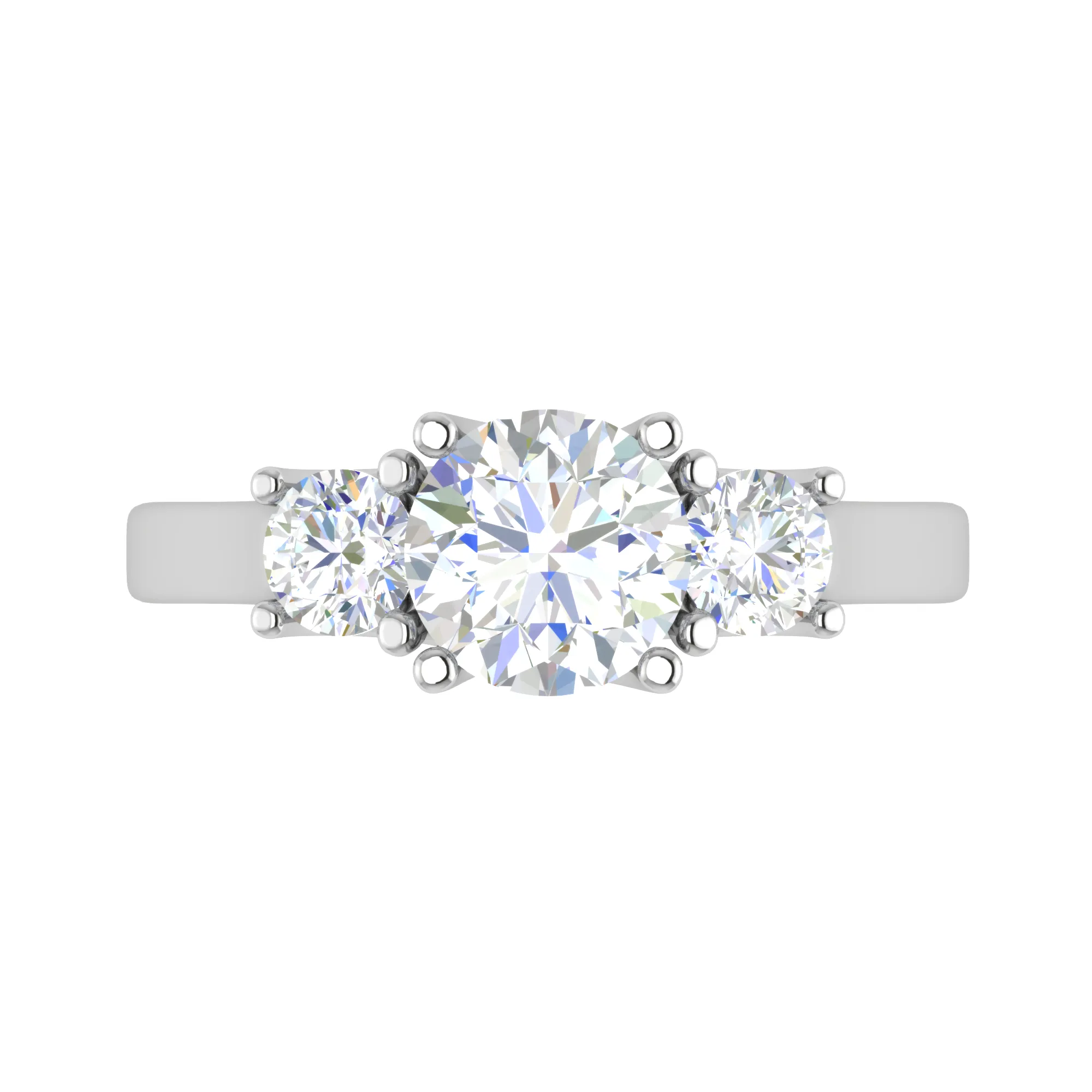 0.70cts Platinum Solitaire Diamond Ring JL PT R3 RD 105