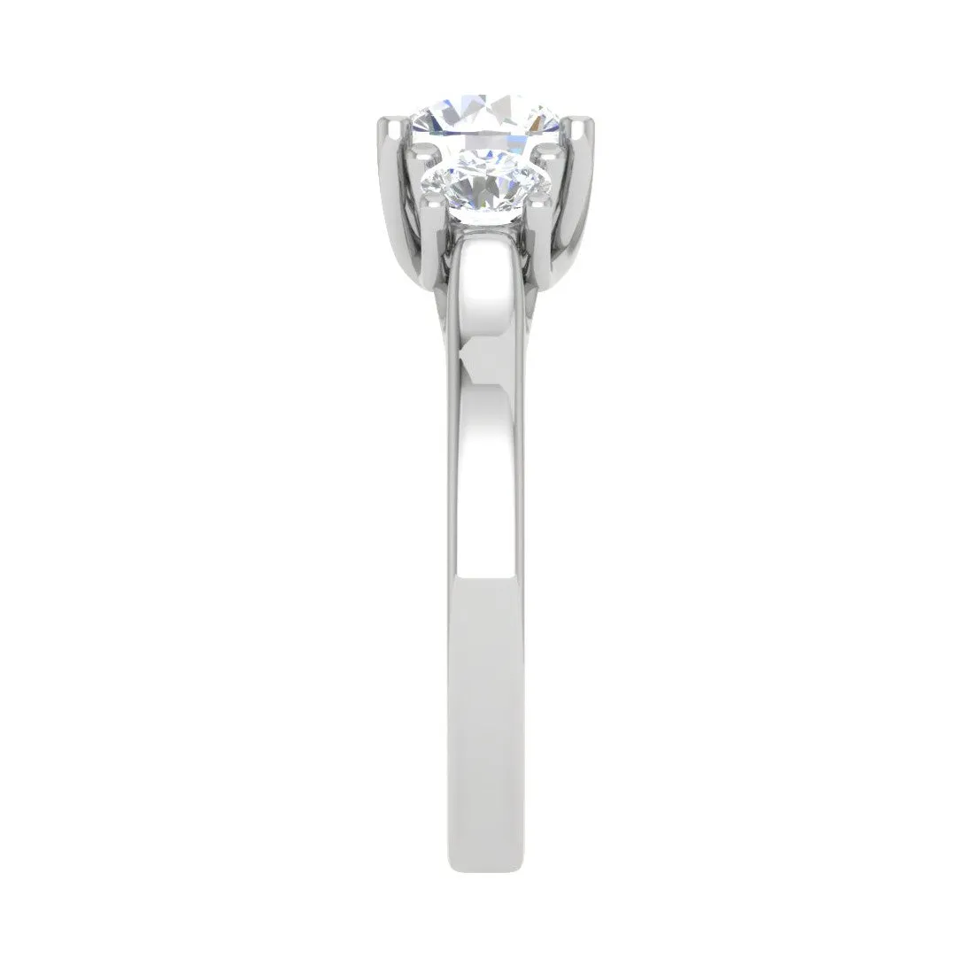 0.70cts Platinum Solitaire Diamond Ring JL PT R3 RD 105