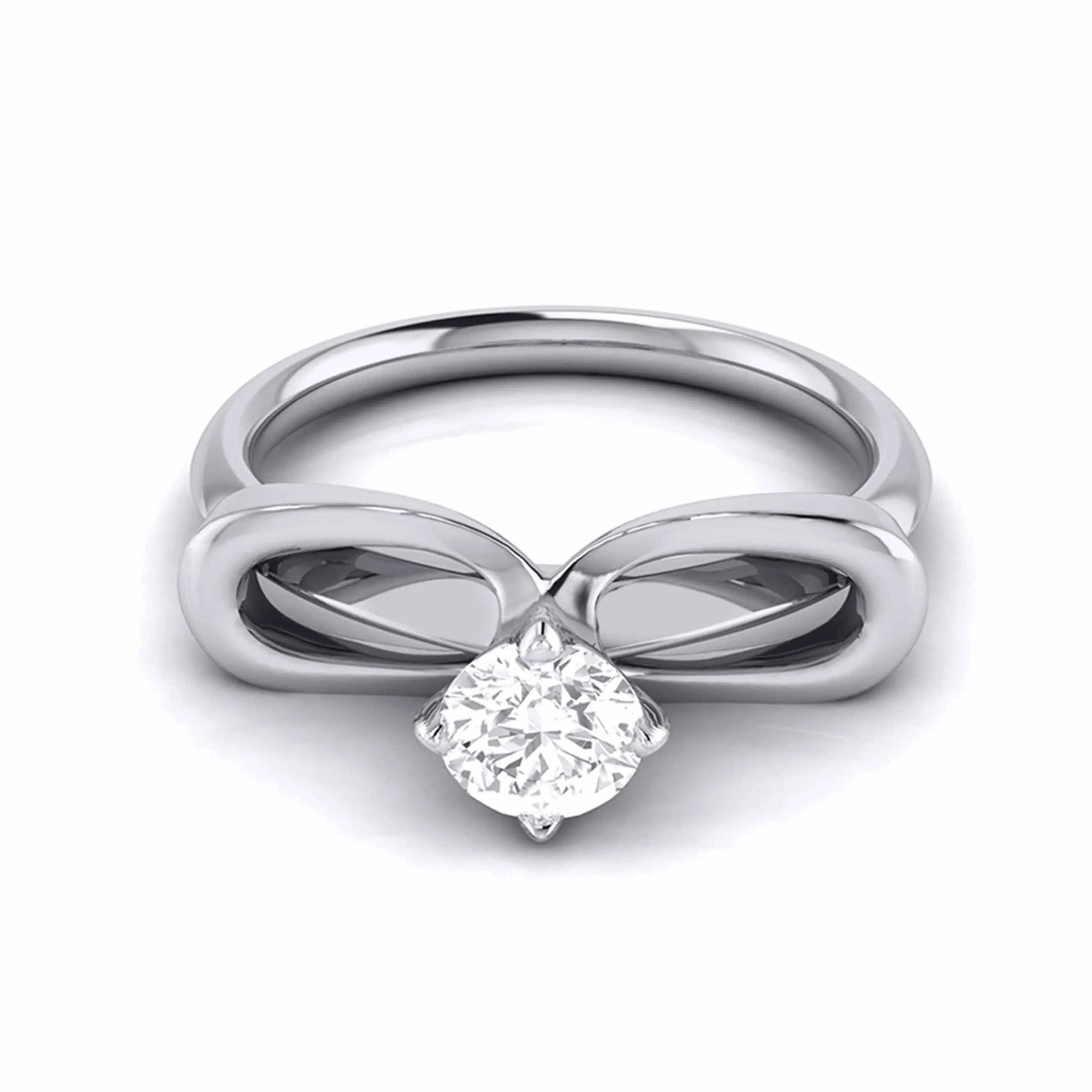 1-Carat Lab Grown Solitaire Platinum Engagement Ring for Women JL PT LG G-112-D