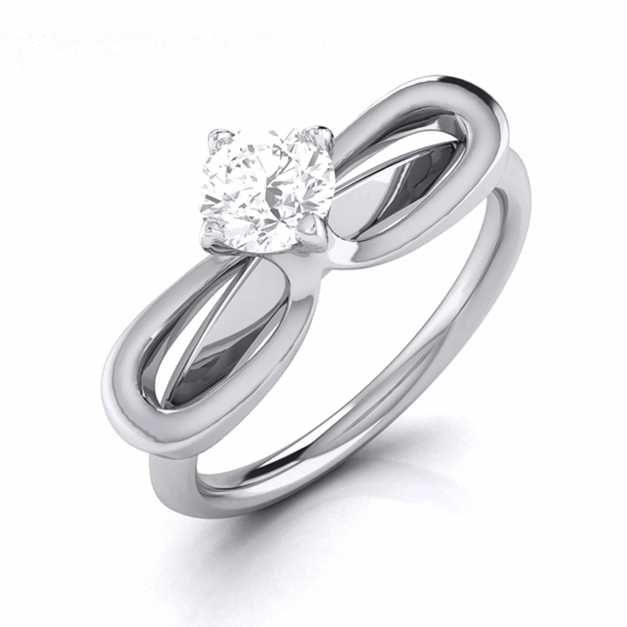 1-Carat Lab Grown Solitaire Platinum Engagement Ring for Women JL PT LG G-112-D