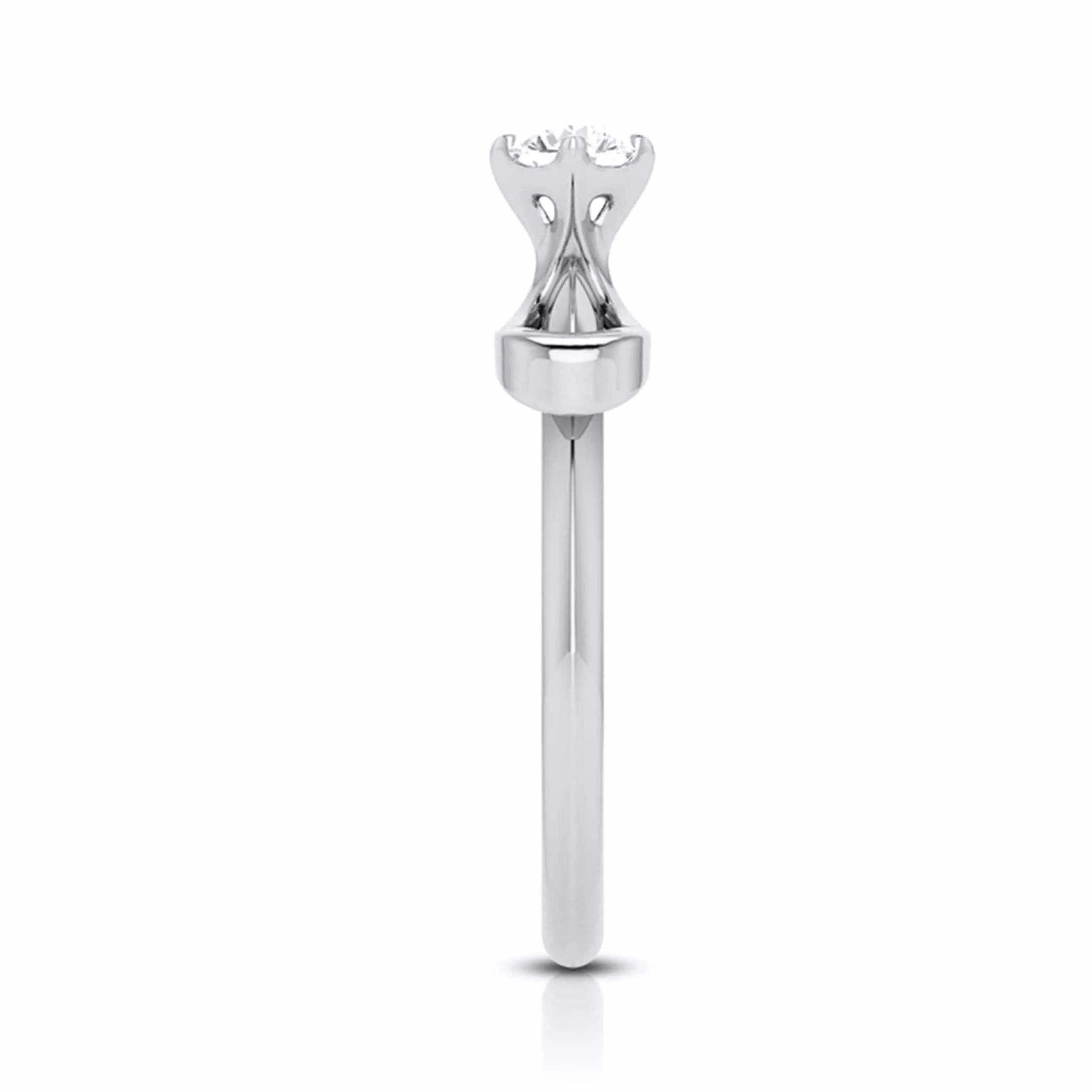 1-Carat Lab Grown Solitaire Platinum Engagement Ring for Women JL PT LG G-112-D