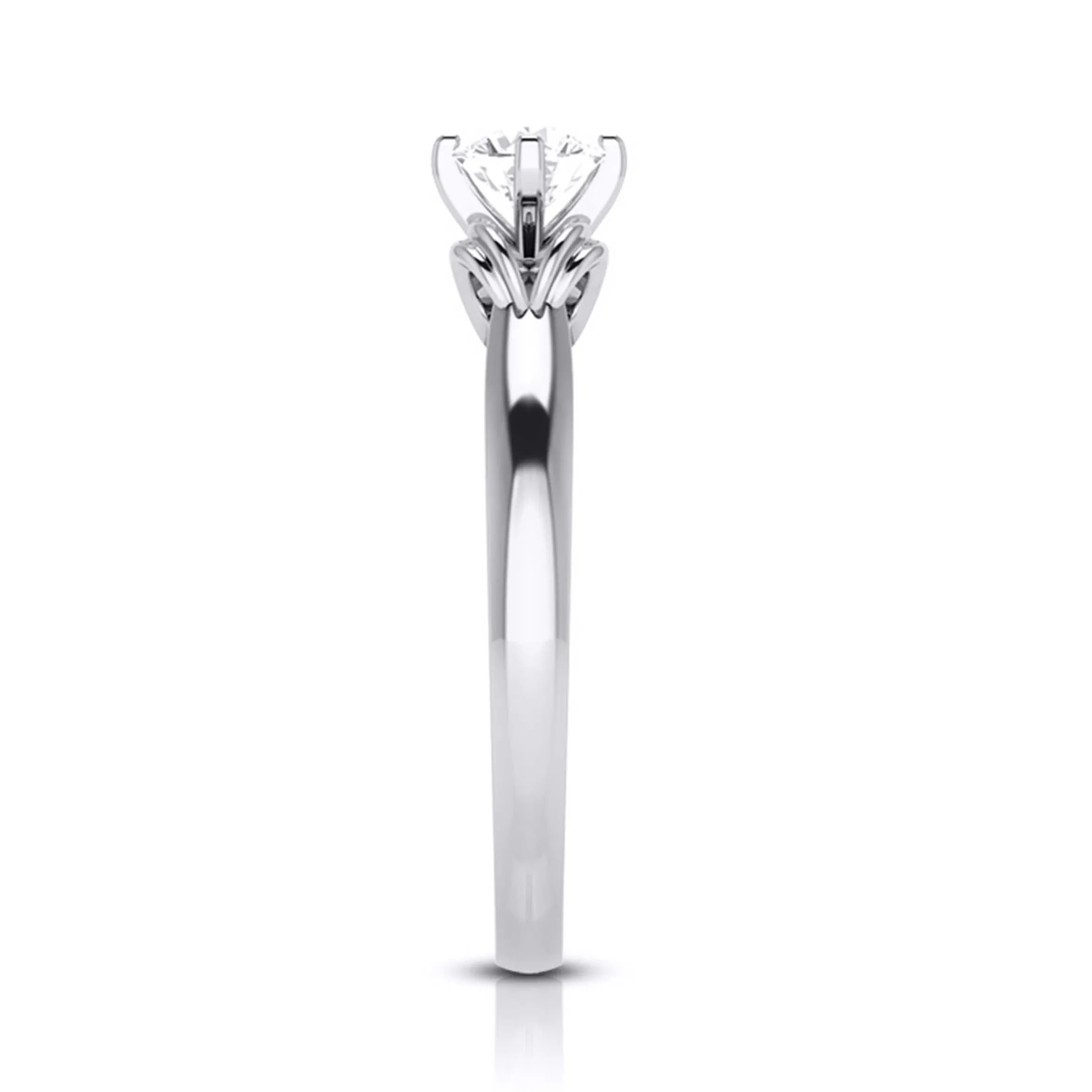 1-Carat Lab Grown Solitaire Platinum Ring for Women JL PT LG G-114-C