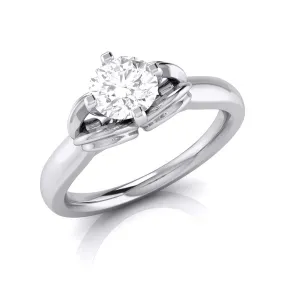 1-Carat Lab Grown Solitaire Platinum Ring for Women JL PT LG G-114-C