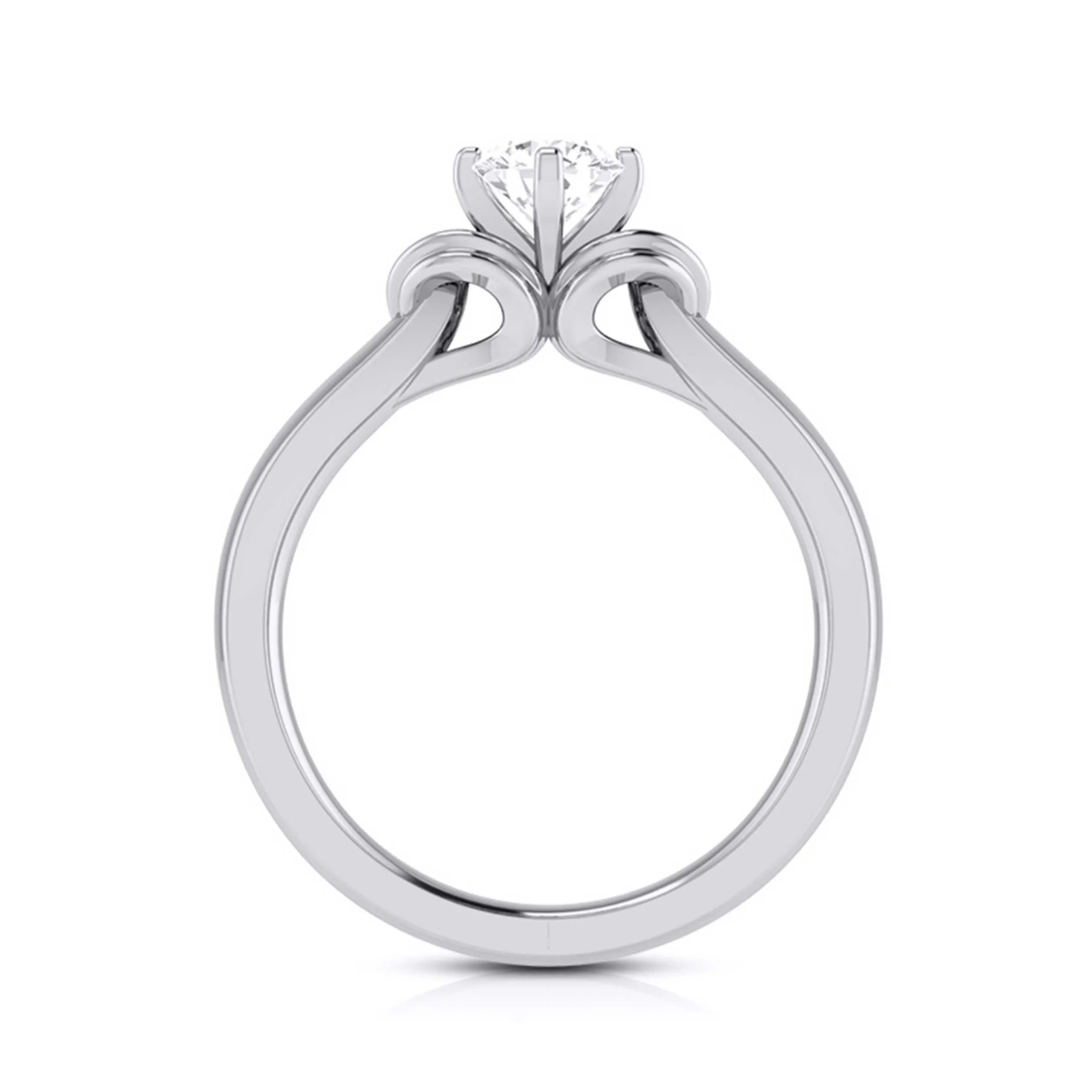 1-Carat Lab Grown Solitaire Platinum Ring for Women JL PT LG G-114-C
