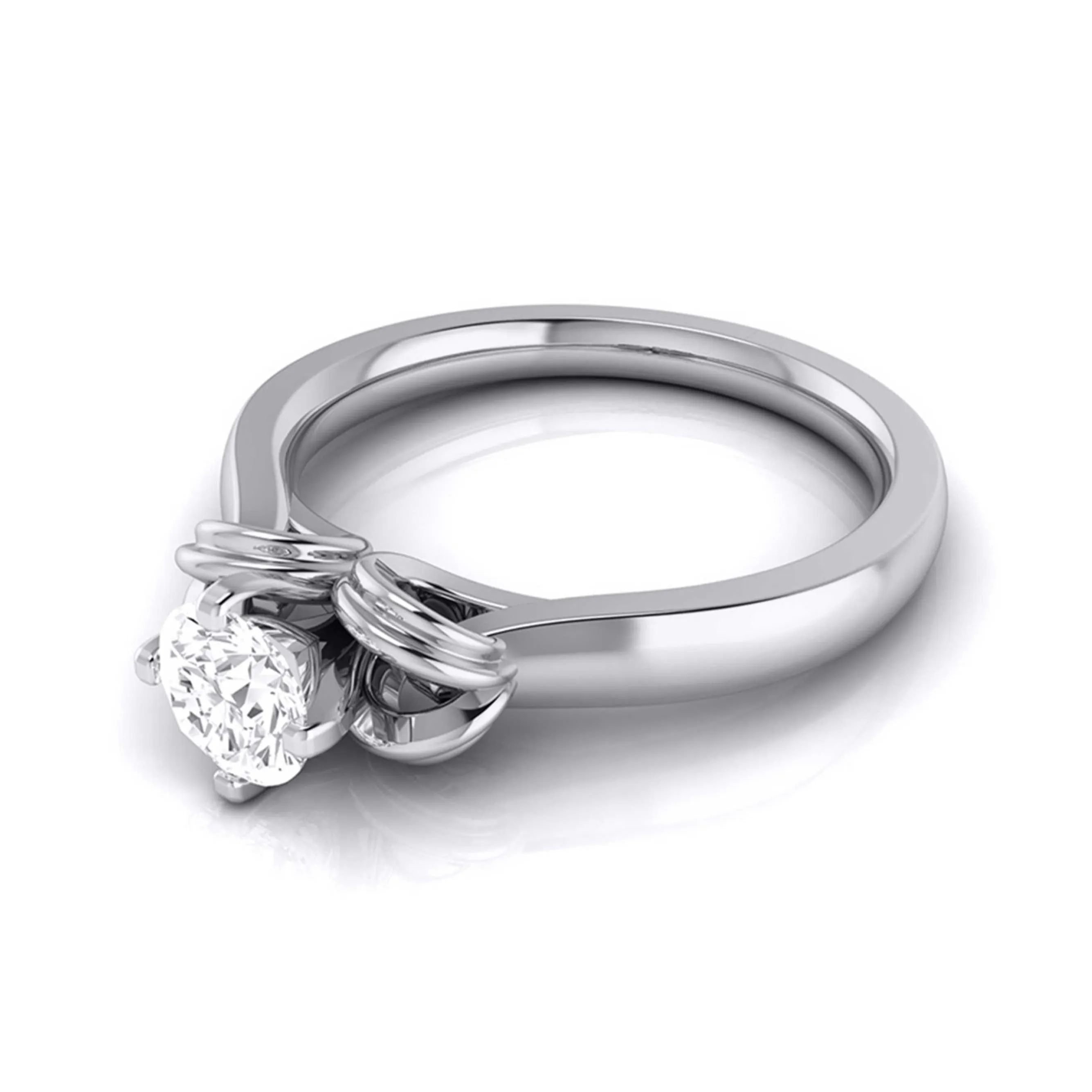1-Carat Lab Grown Solitaire Platinum Ring for Women JL PT LG G-114-C