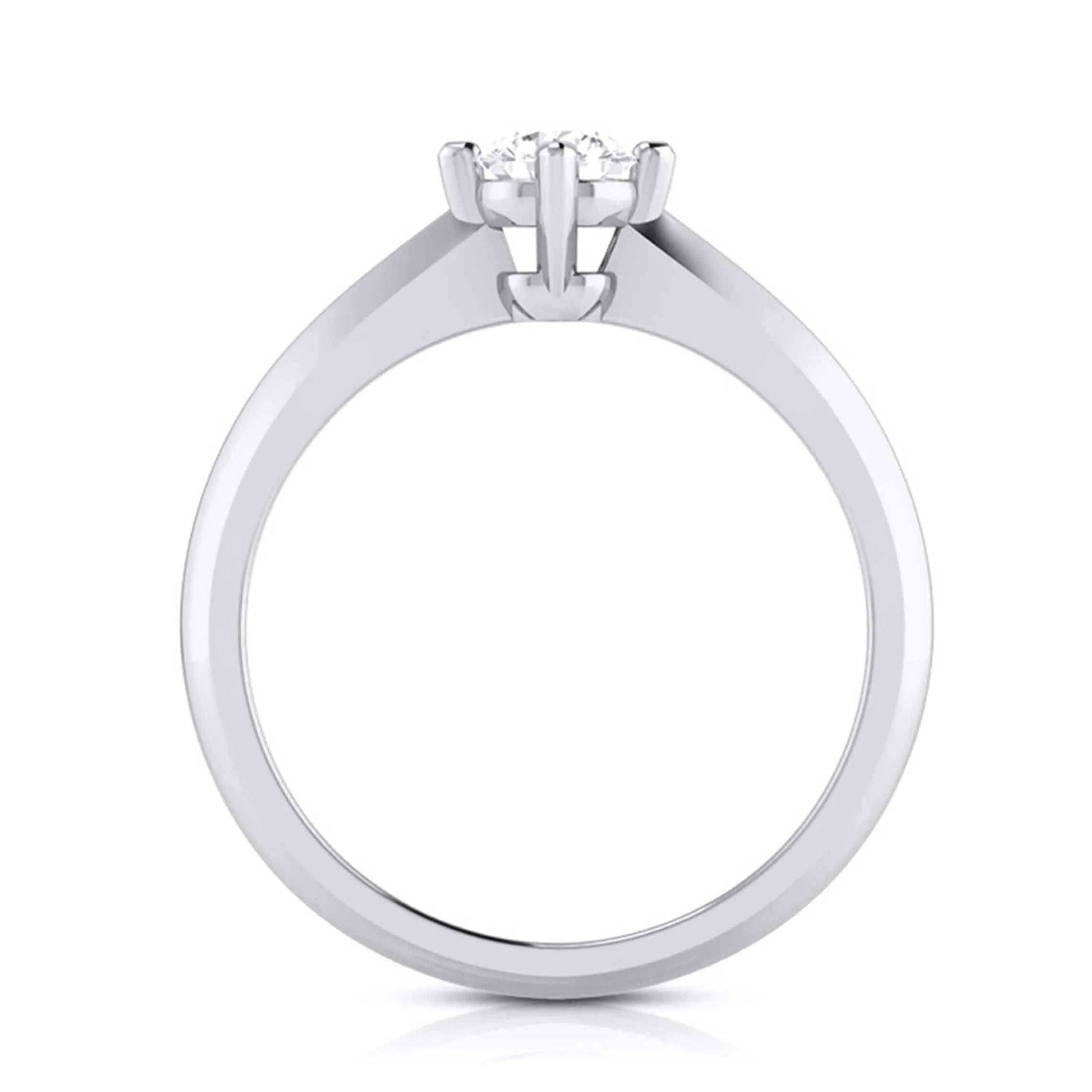 1-Carat Platinum Solitaire Engagement Ring JL PT G 121-D