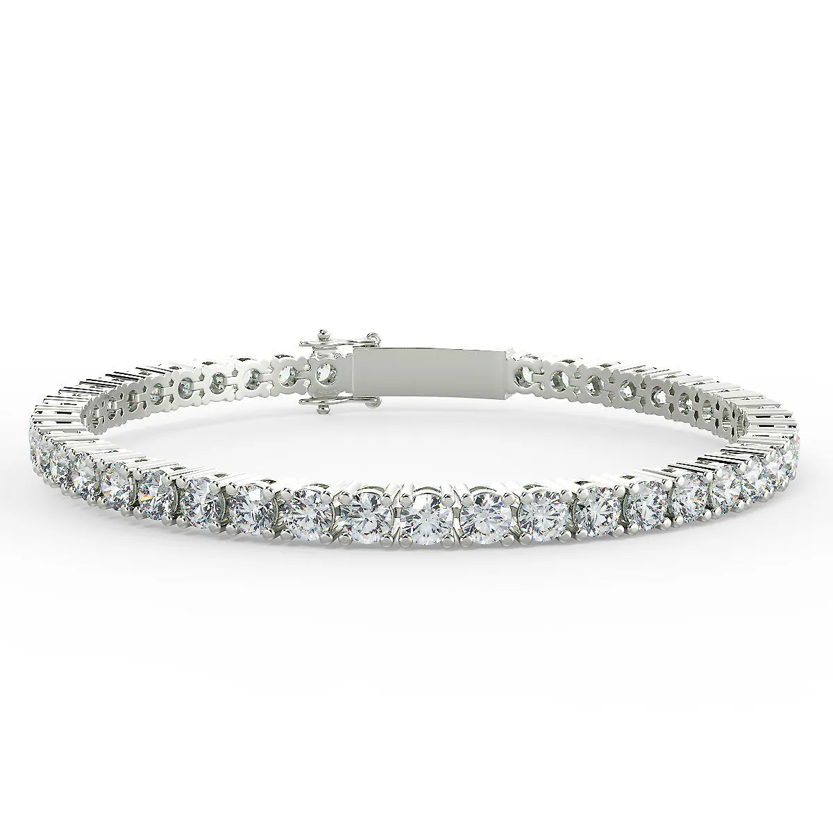 1.00ct Lightweight 18ct Gold Tennis Bracelet