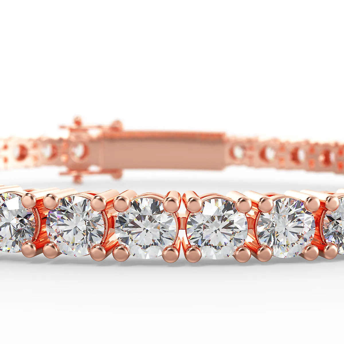 1.00ct Lightweight 18ct Gold Tennis Bracelet