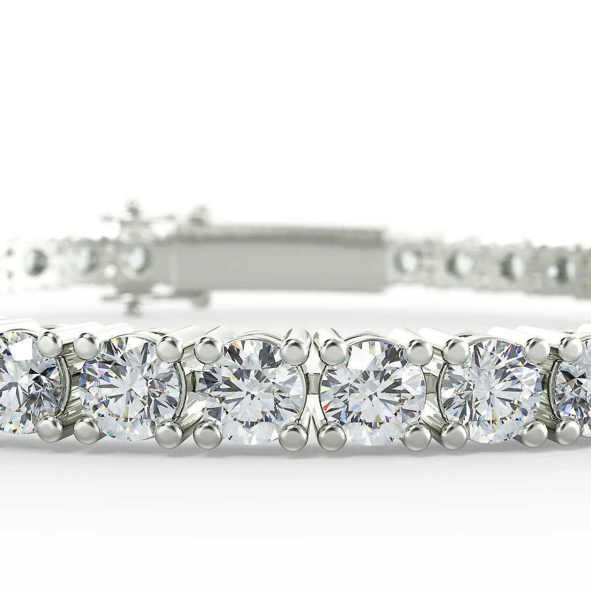 1.00ct Lightweight 18ct Gold Tennis Bracelet