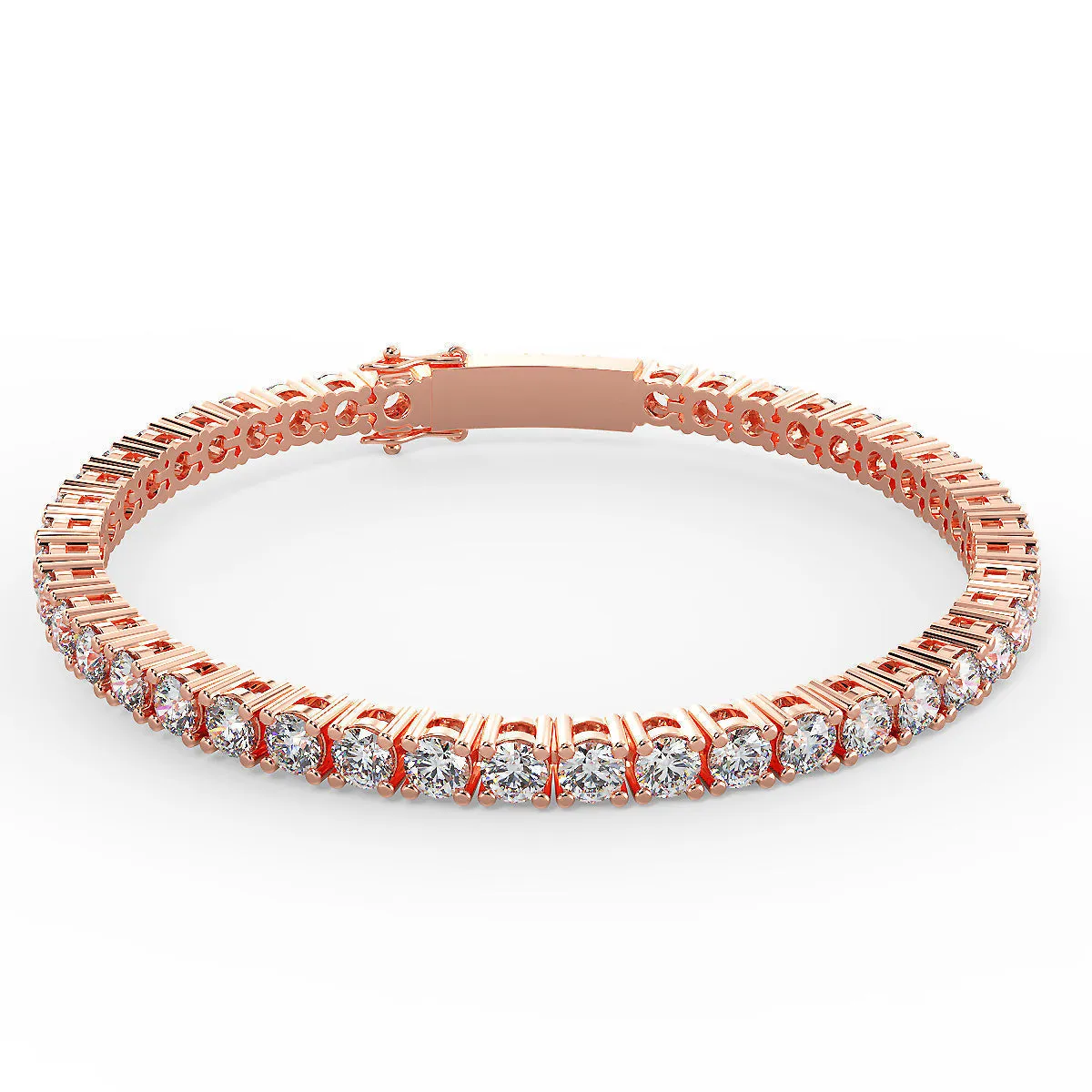 1.00ct Lightweight 18ct Gold Tennis Bracelet