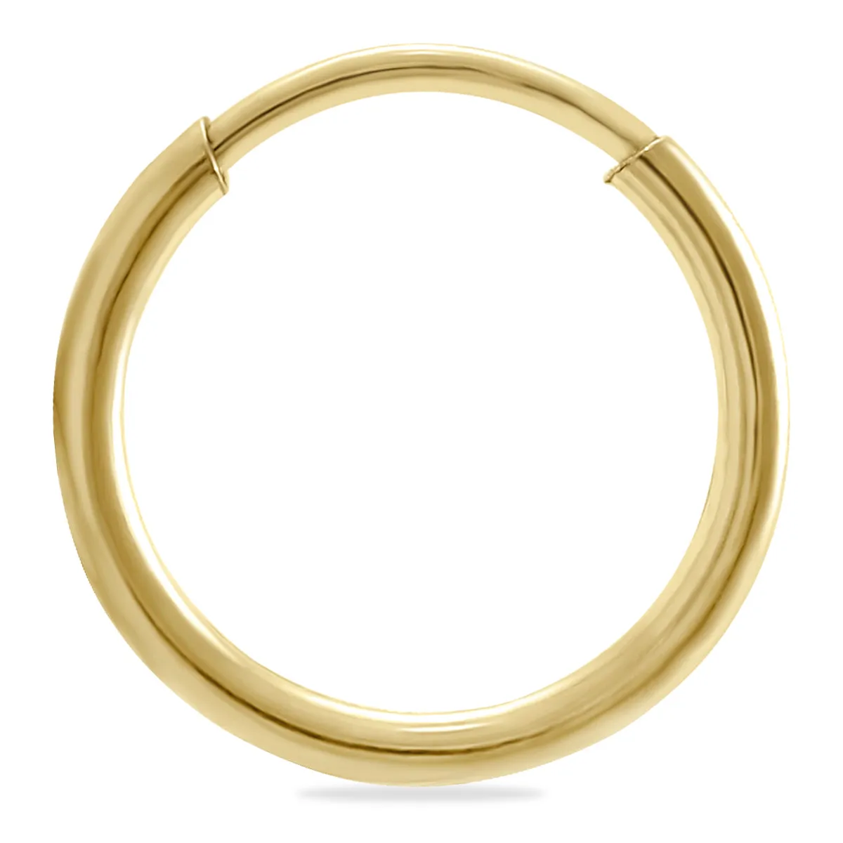 12Mm Endless 14K  Filled Thin Hoop Earrings