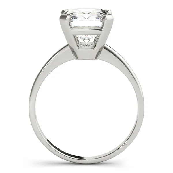 14K Emerald Cut Solitaire Engagement Ring