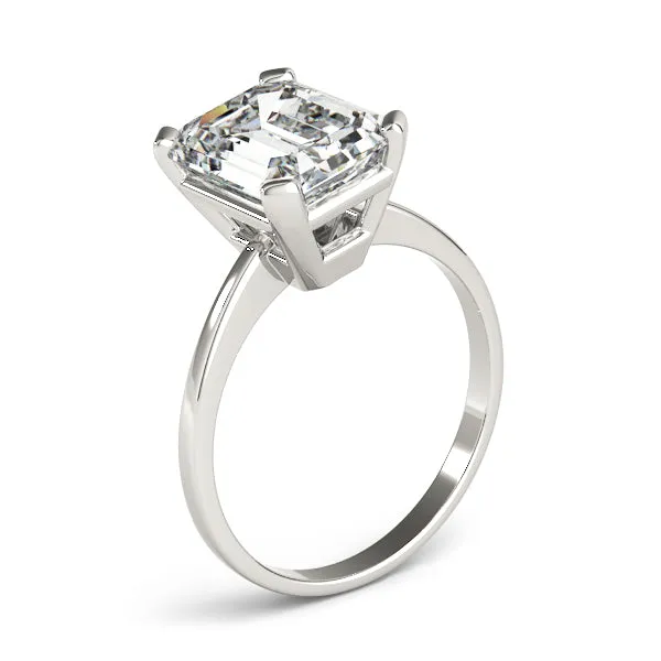 14K Emerald Cut Solitaire Engagement Ring
