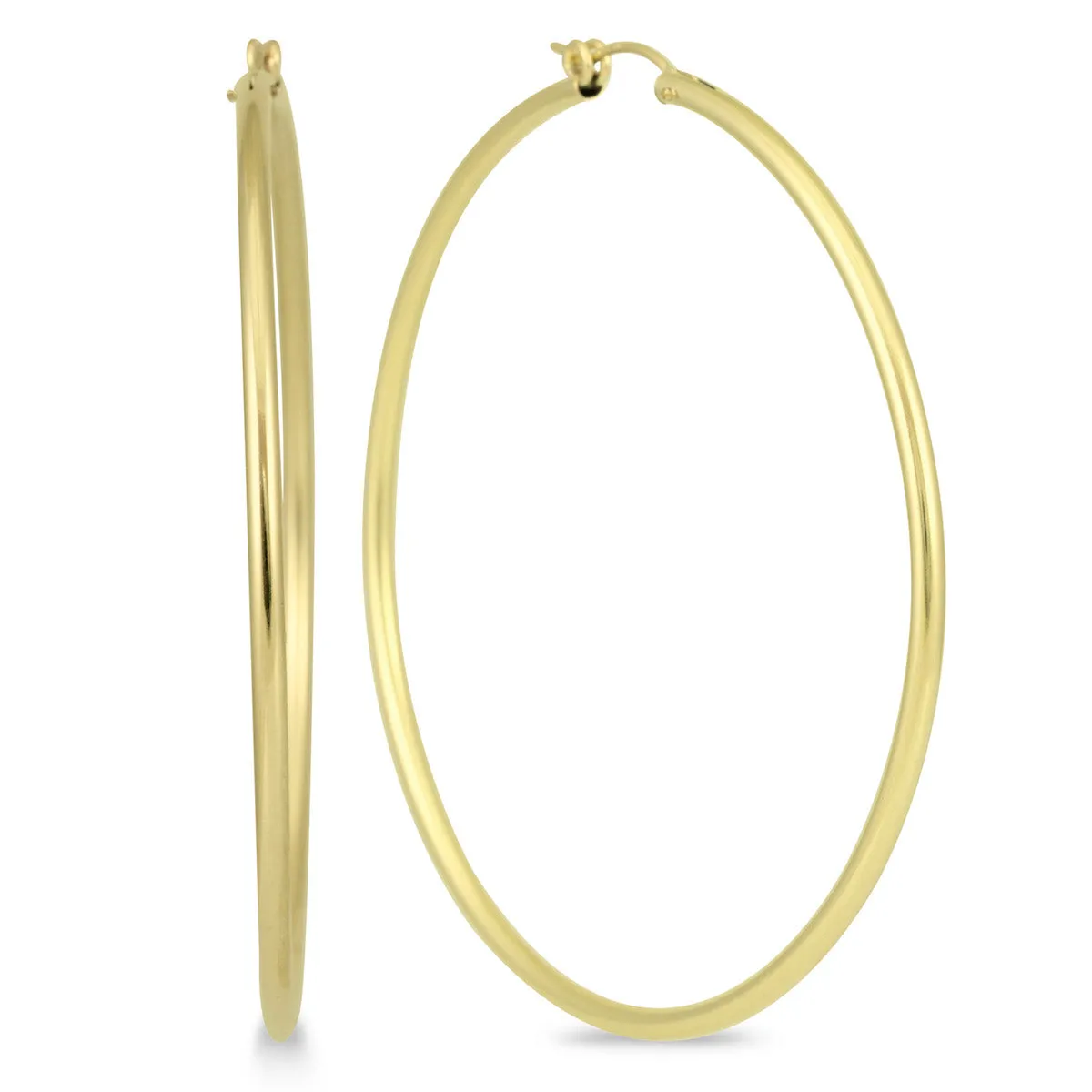 14K  Filled Hoop Earrings 62Mm