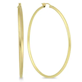 14K  Filled Hoop Earrings 62Mm