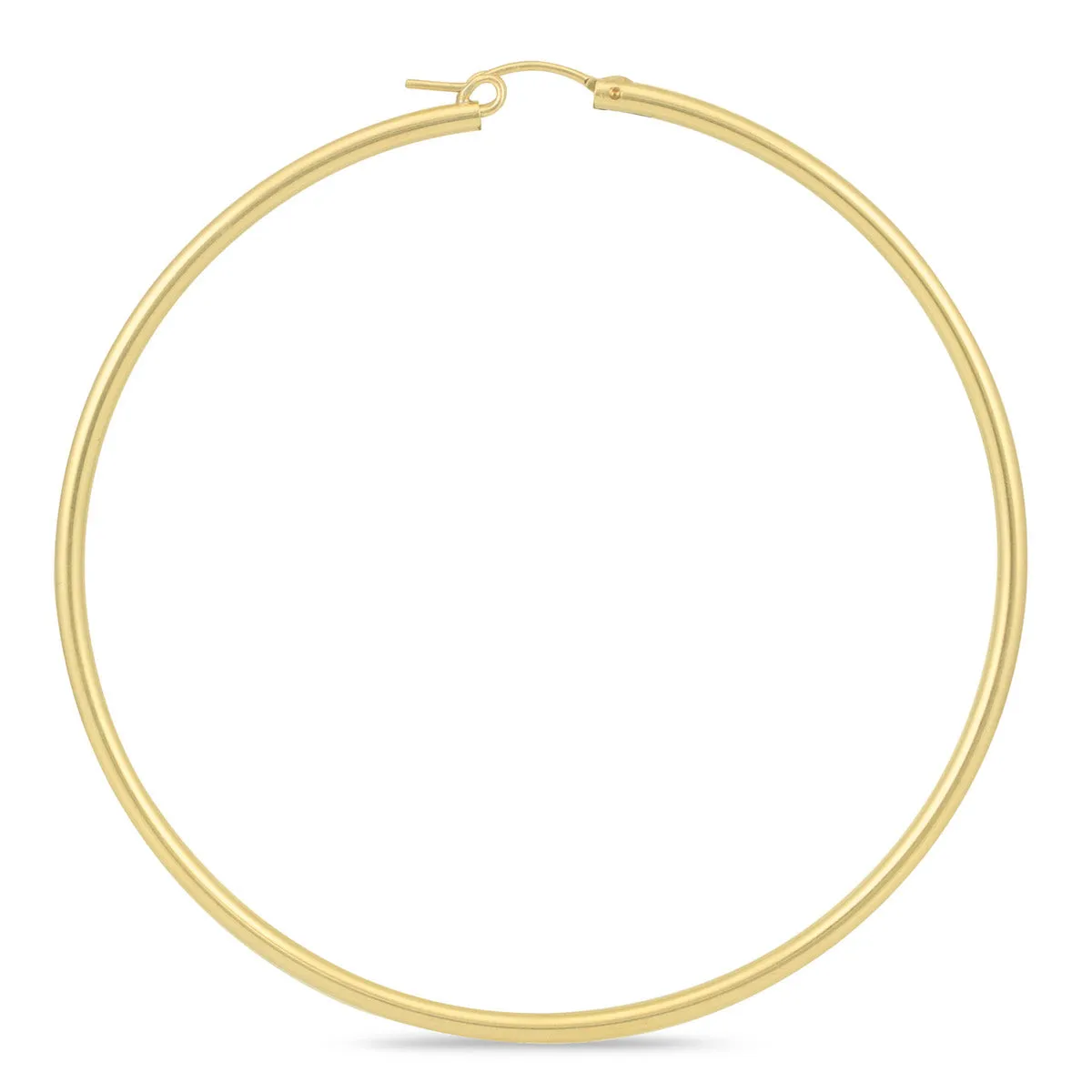 14K Yellow Gold Filled Hoop Earrings (76Mm)