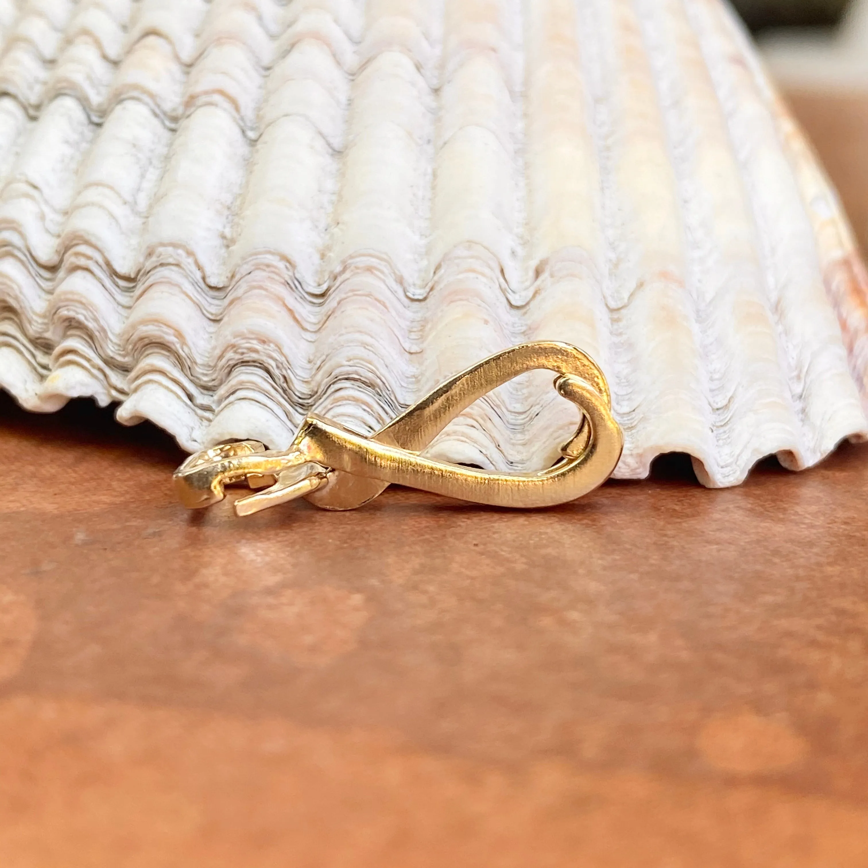 14KT Yellow Gold Pendant Enhancer Slide Hanger 2mm