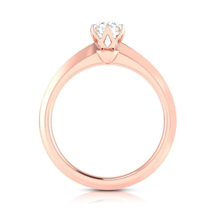 1.50-Carat Lab Grown Solitaire Rose Gold Ring JL AU LG G 106R-D