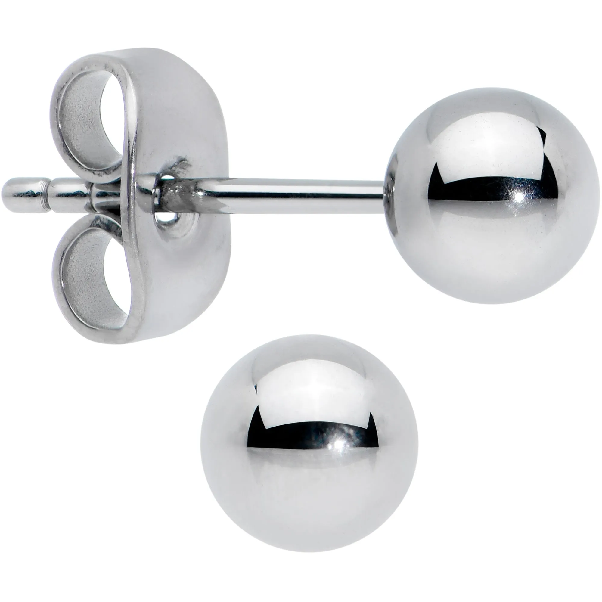 20 Gauge 5mm Ball End Grade 23 Titanium Post Stud Earrings