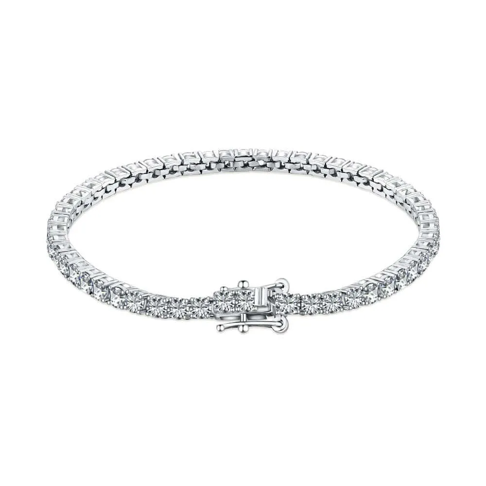 3mm Black Diamond Tennis Bracelet